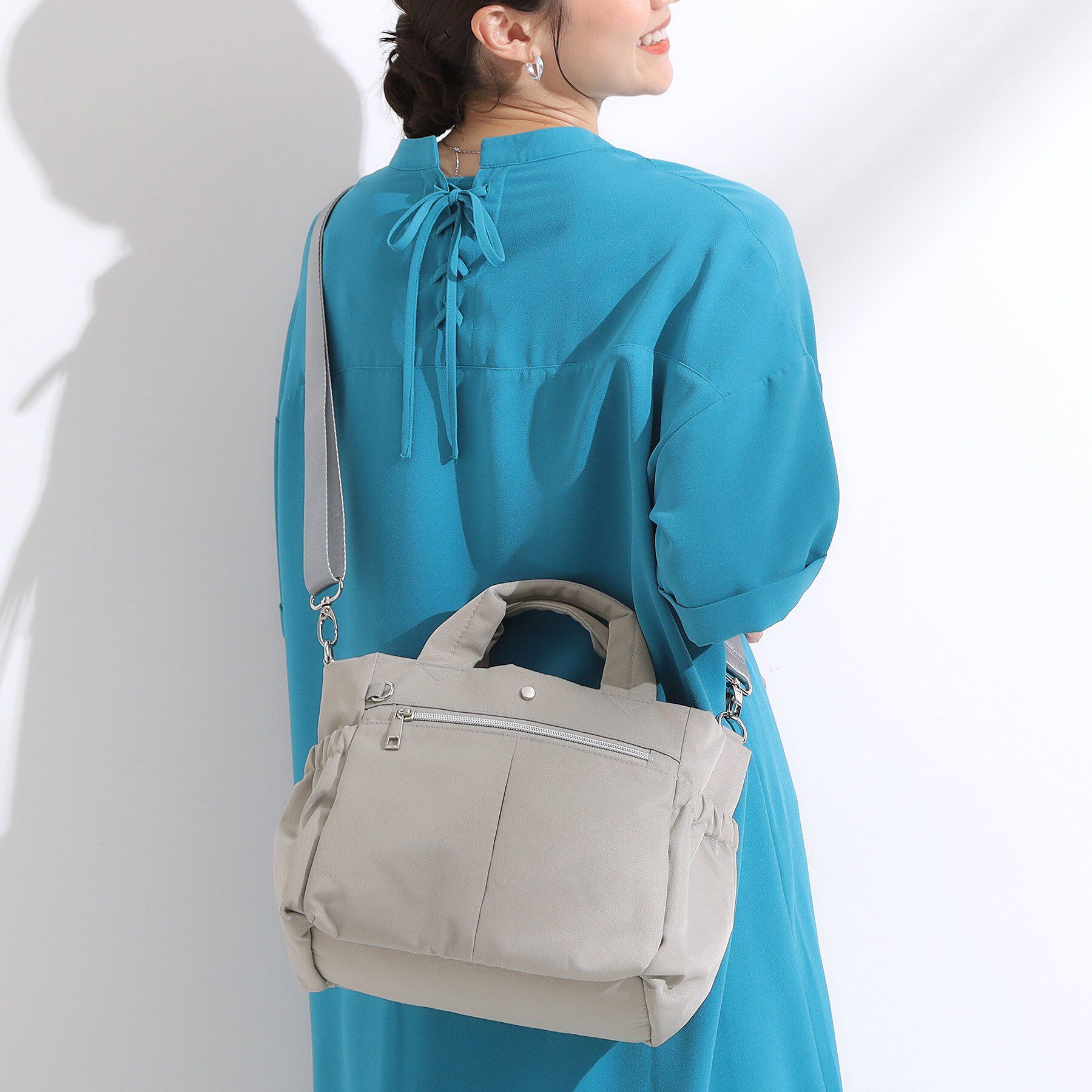 SHOO･LA･RUE「【撥水/2WAY】フロントポケット トートバッグ」|トートバッグ|