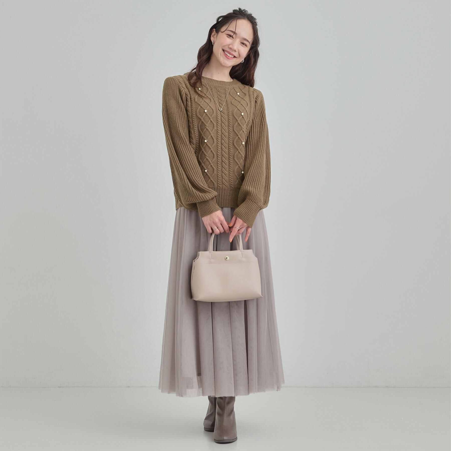 SHOO･LA･RUE「【洗濯機可】セレモニーからデイリーまで ふんわり軽やか チュールギャザースカート」|スカート|