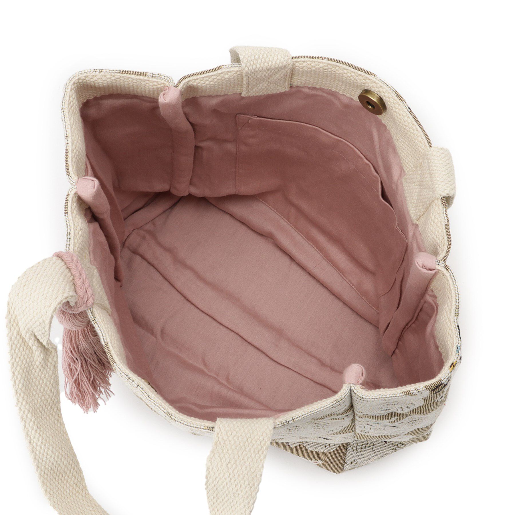 SHOO･LA･RUE「インド製ジャカードランチトートバッグ」|トートバッグ|