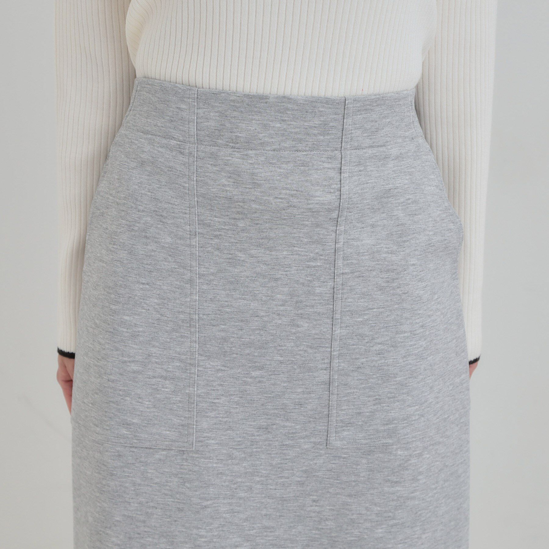 SHOO･LA･RUE「【セットアップ可/S-LL/なめらかタッチ】ベイカーナロースカート」|スカート|