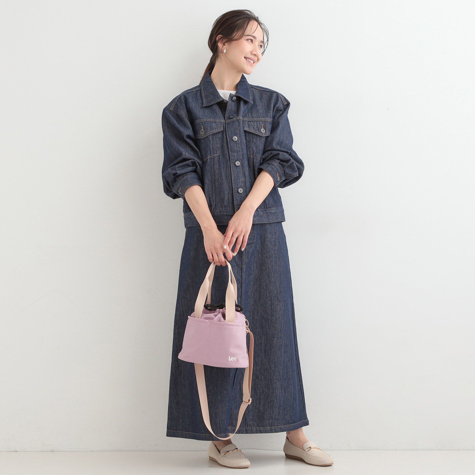 SHOO･LA･RUE「【Lee別注／撥水】巾着ショルダーバッグ」|ショルダー・メッセンジャー|