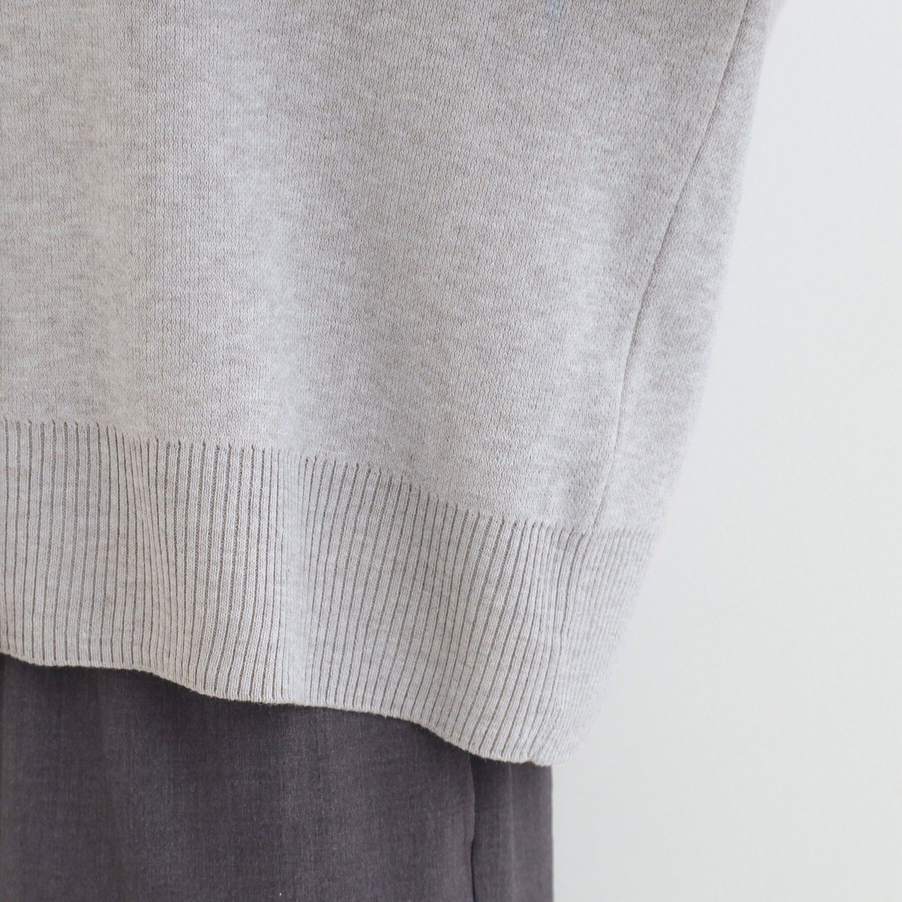 SHOO･LA･RUE「デニム切替でこなれ顔 金ボタン ニットカーディガン」|カーディガン|