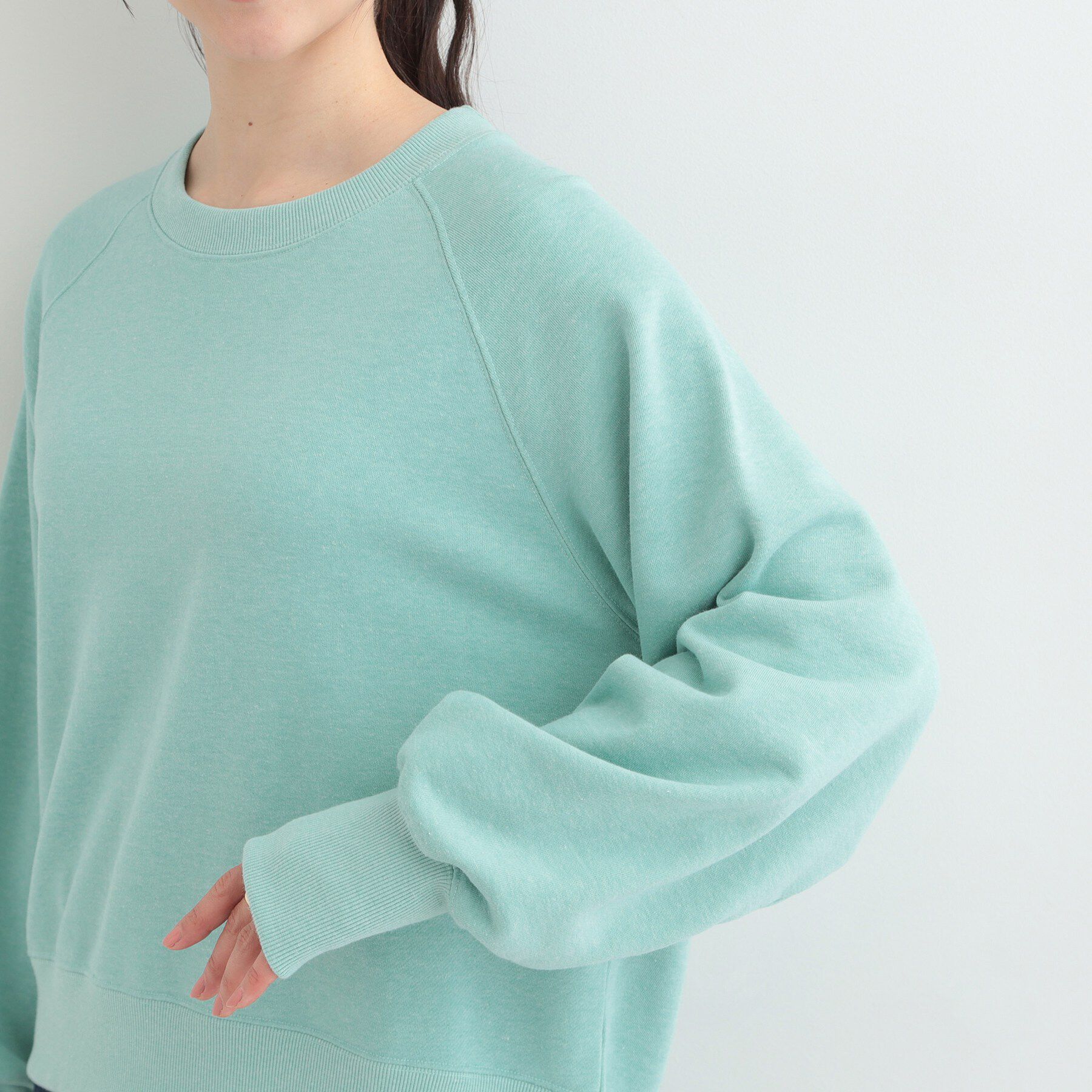 SHOO･LA･RUE「MIX調 シンプルラグランスウェット」|パーカー|