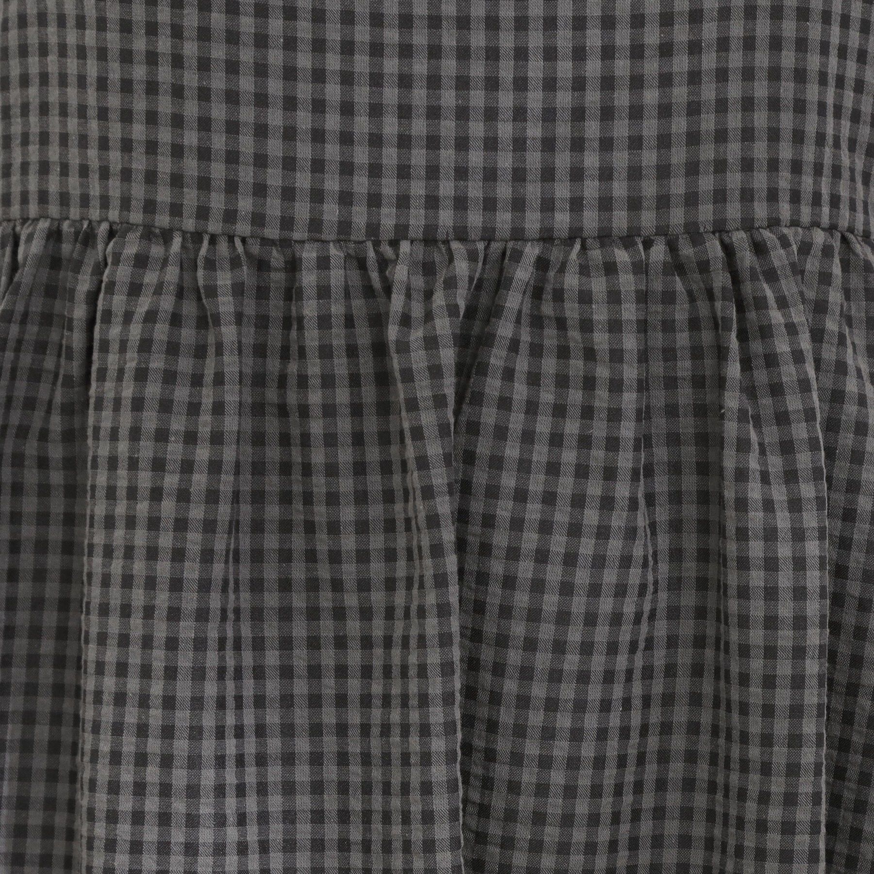 SHOO･LA･RUE「【洗濯機可/体型カバー/S-LL】後ろ姿も抜かりない ギンガムチェック柄バルーンキャミチュニック」|チュニック|