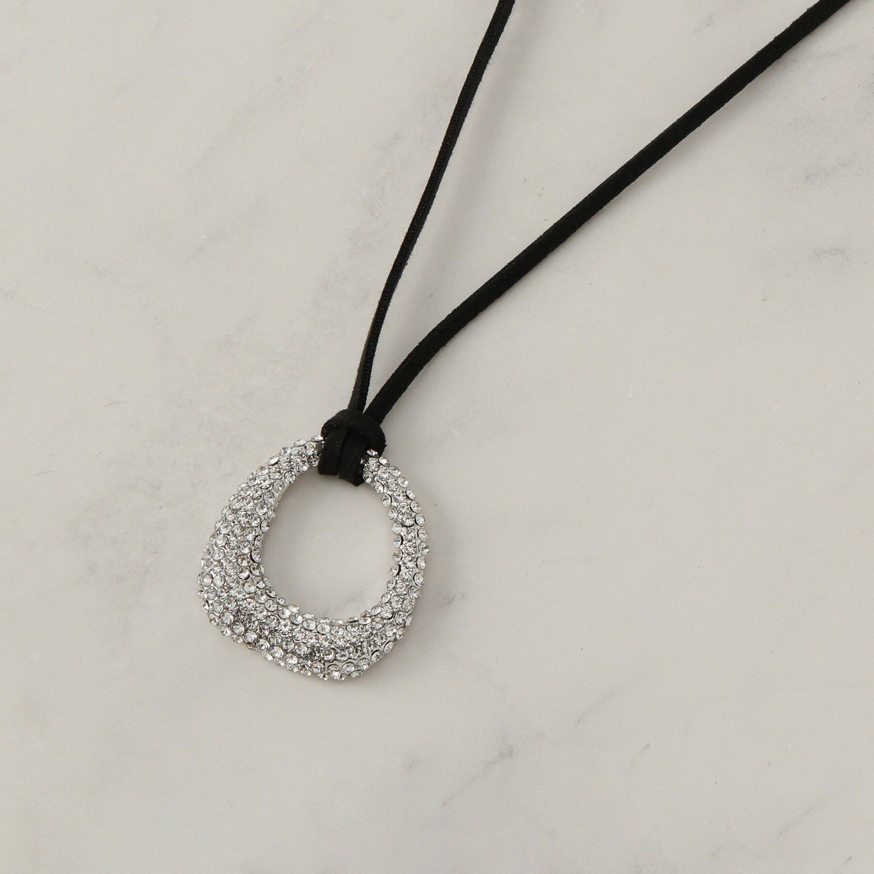 SHOO･LA･RUE「きらきらひもネックレス」|ネックレス|シルバー(006)