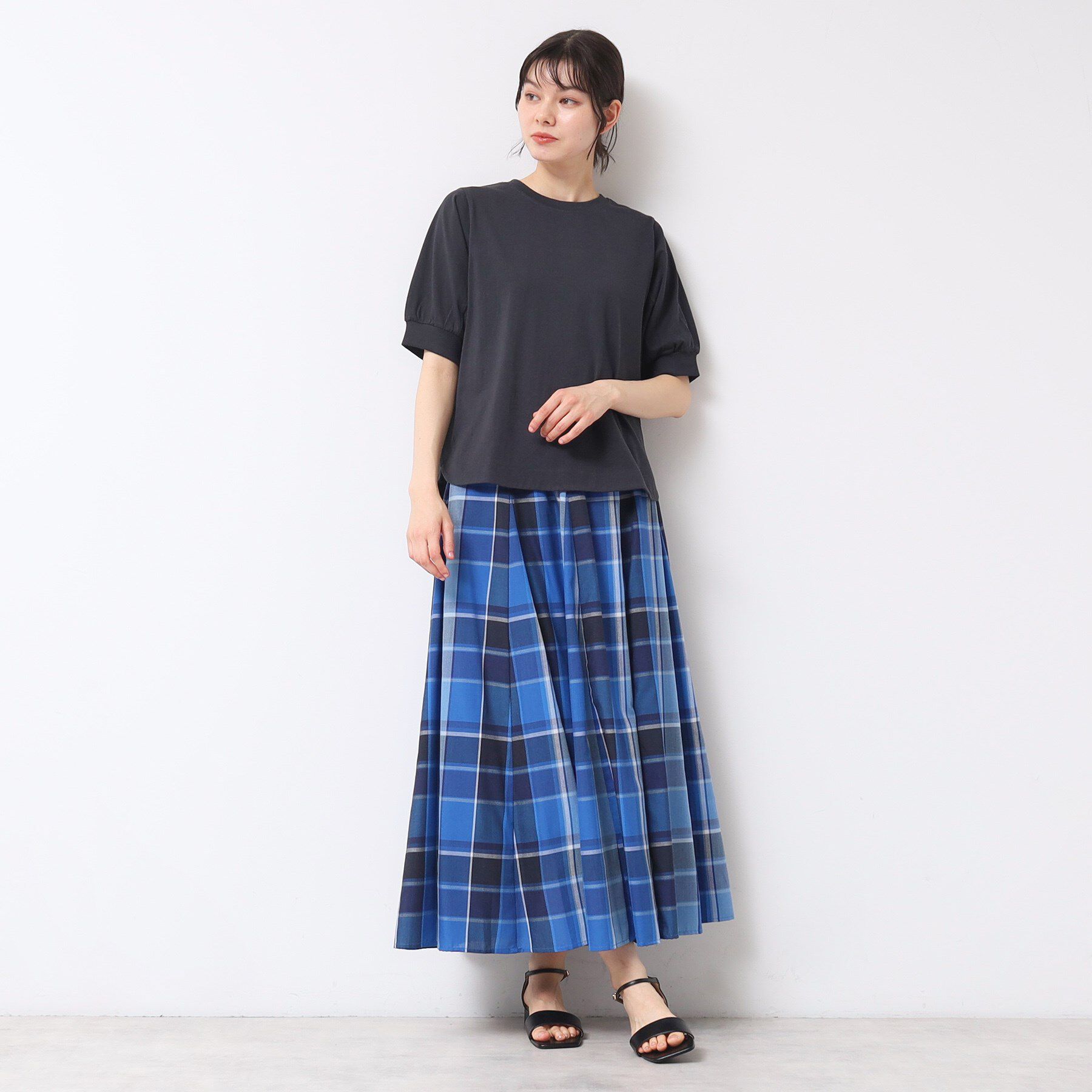 Dessin「【ウエストゴム・洗える】映えチェック柄スカート（XS～L）」|スカート|