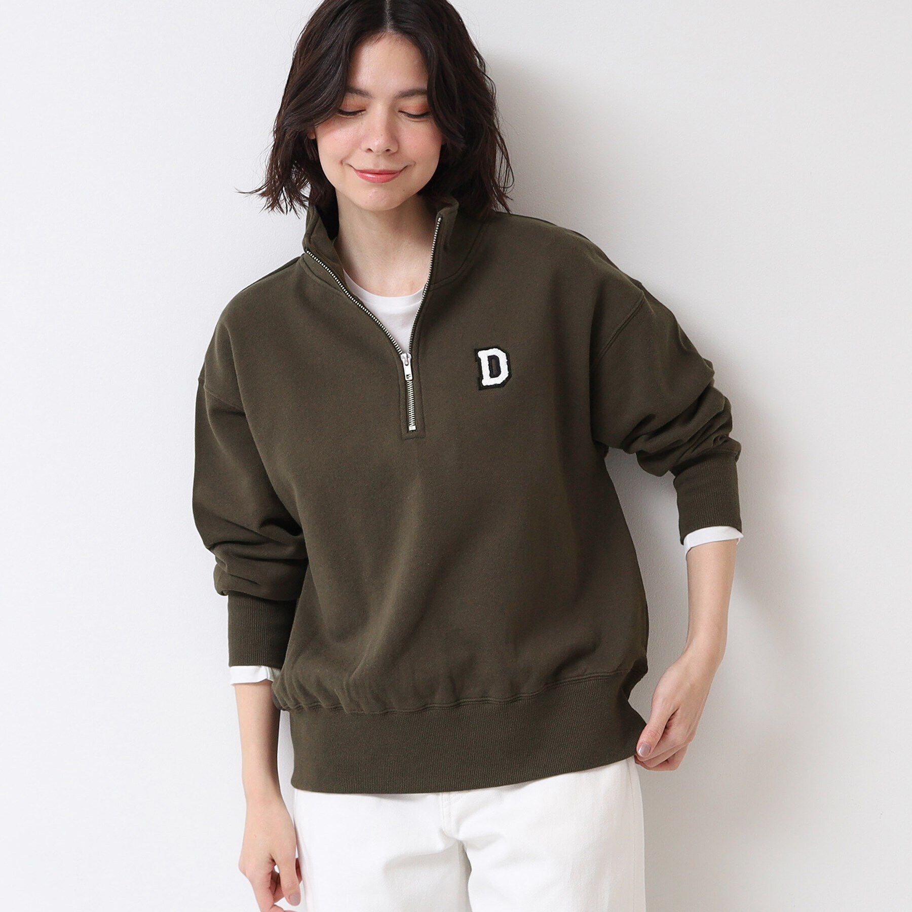 Dessin「【ユニセックス】ハーフジップスウェット」|パーカー|チャコールグレー(0