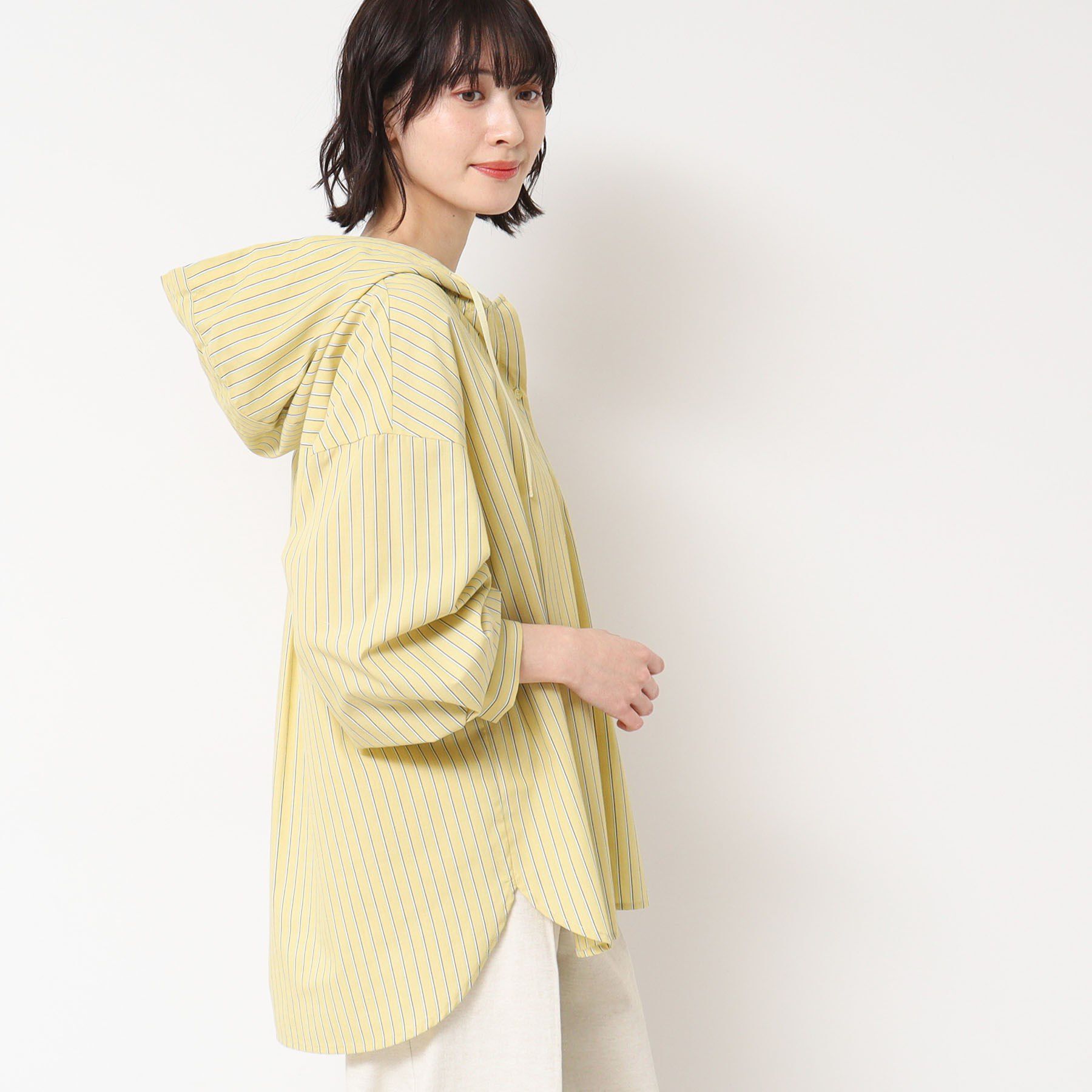 Dessin「【洗える・4サイズ展開】フーデットブラウス（XS～L）」|シャツ・ブラウス|