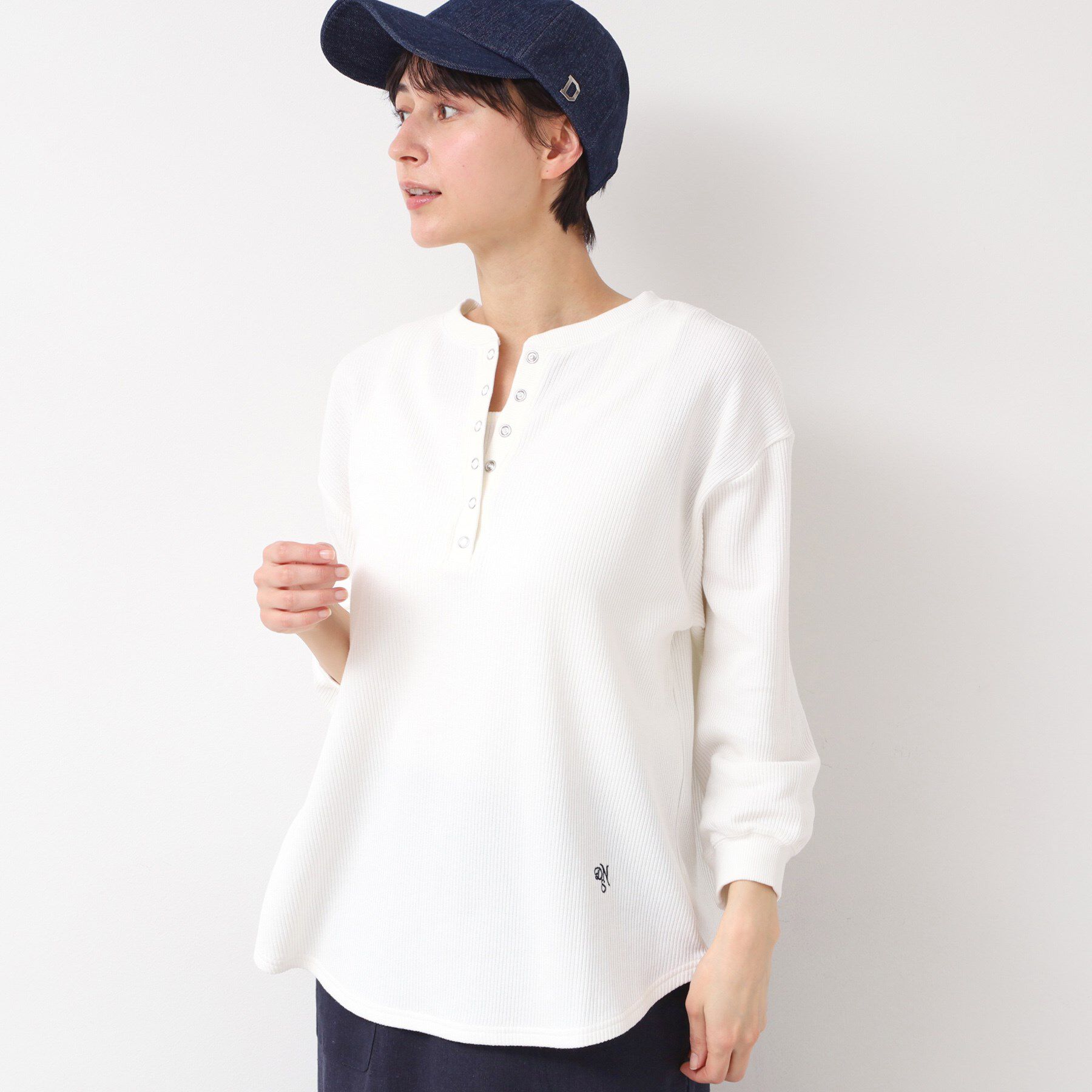 Dessin「【洗える】ヘンリーネックカットソー」|Tシャツ・カットソー|