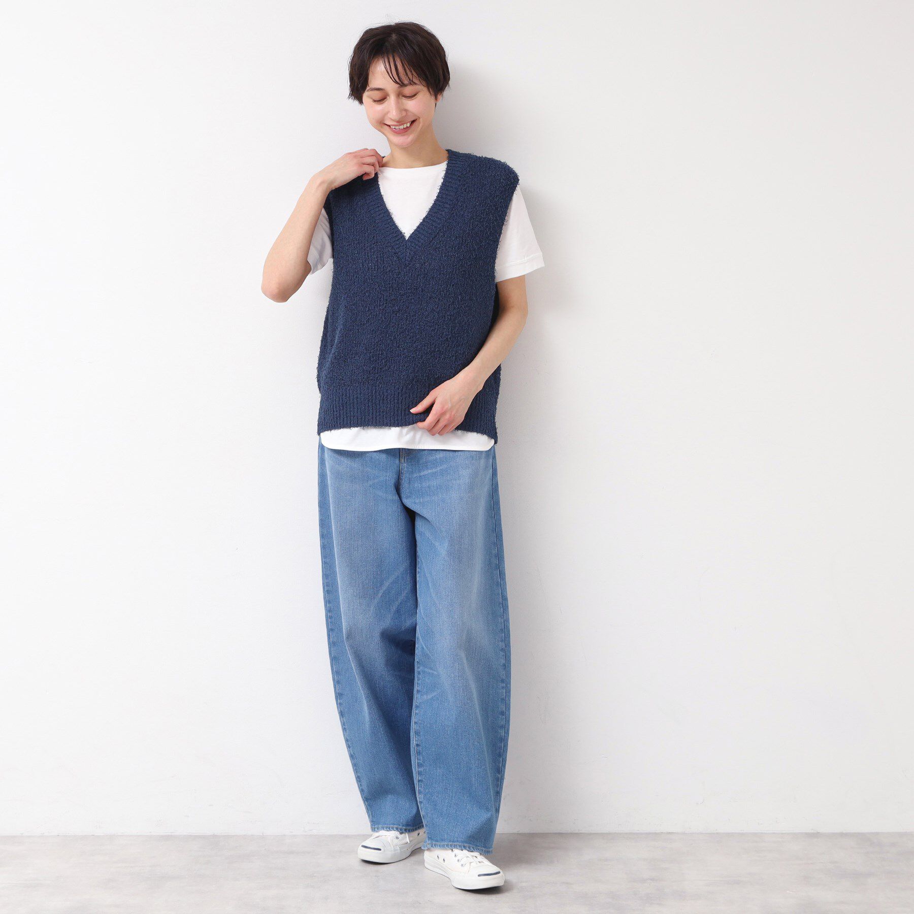 Dessin「【洗える】シャギーベスト」|ベスト・ジレ|