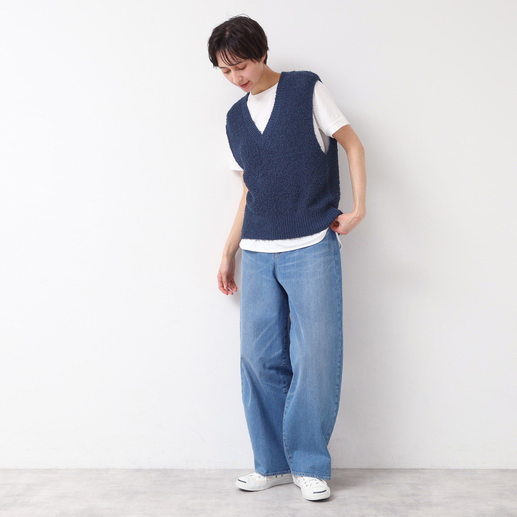 Dessin「【洗える】シャギーベスト」|ベスト・ジレ|