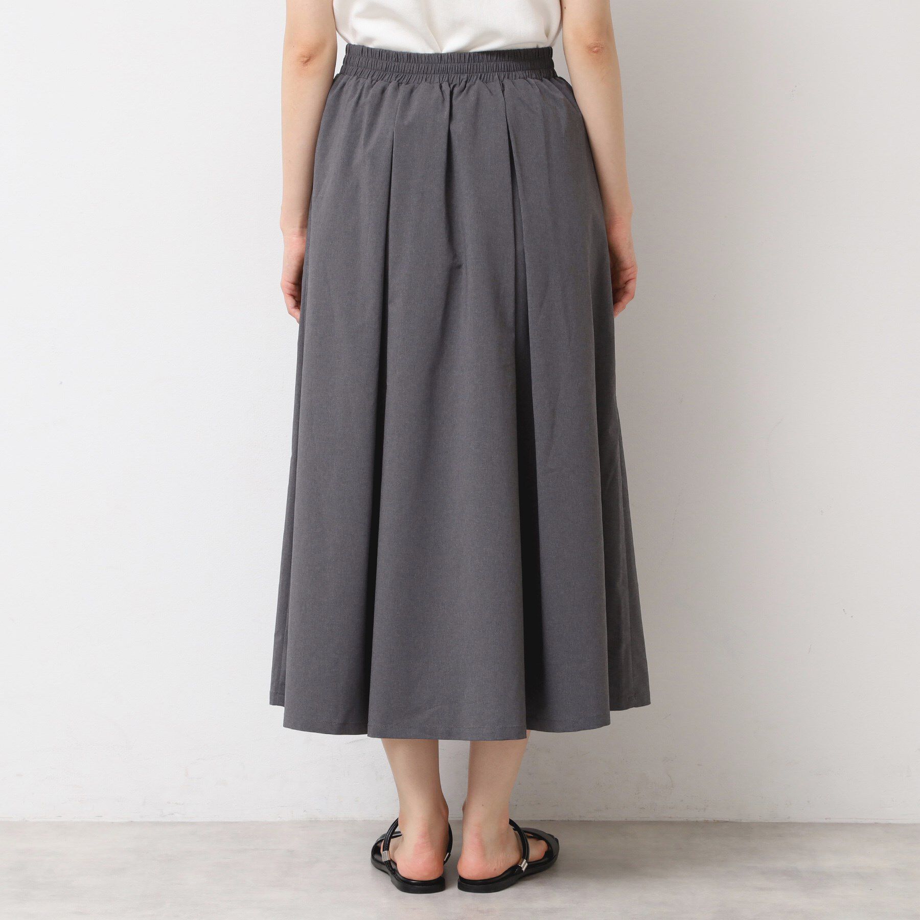 Dessin「【撥水・セットアップ可能・ウエストゴム】フレアースカート」|スカート|