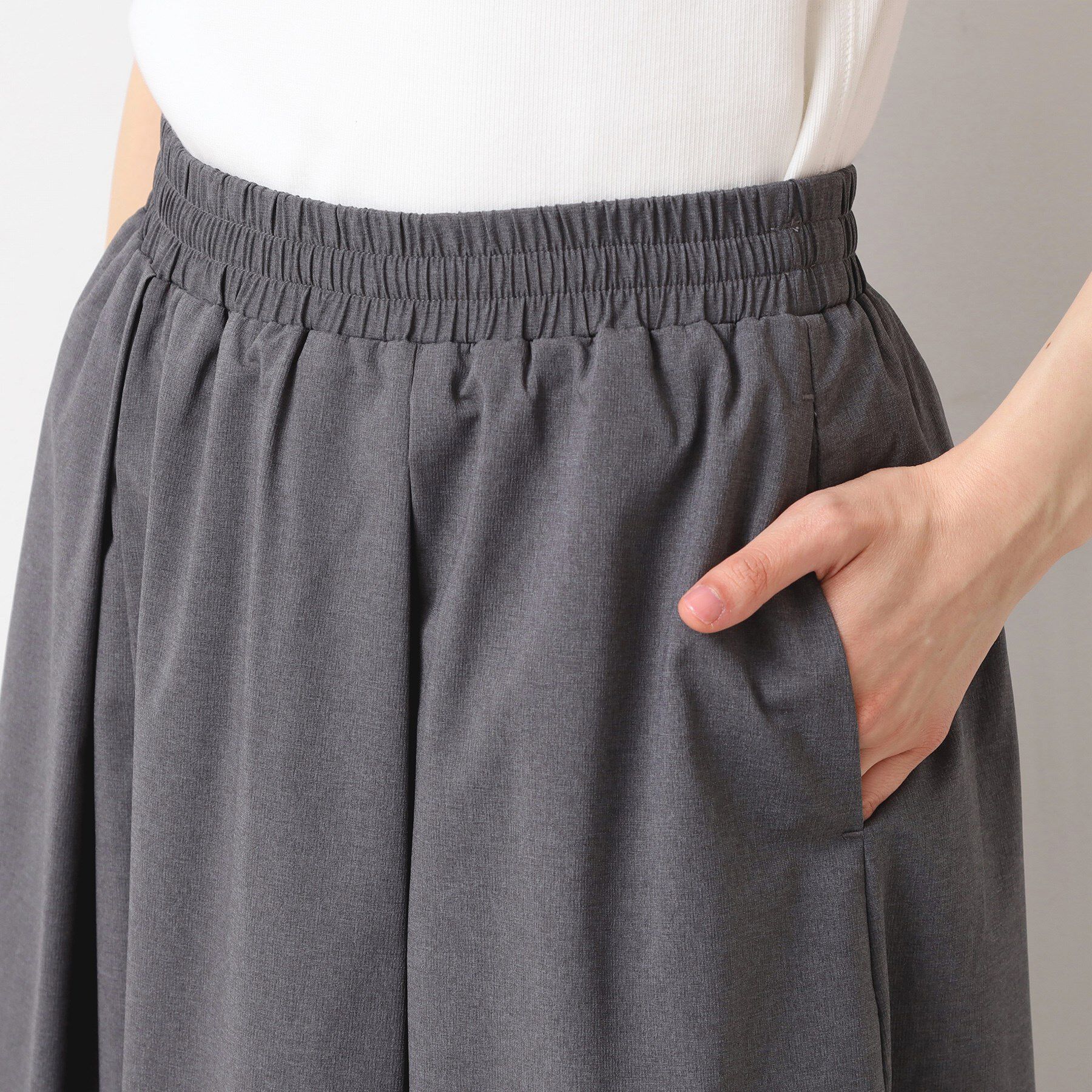 Dessin「【撥水・セットアップ可能・ウエストゴム】フレアースカート」|スカート|