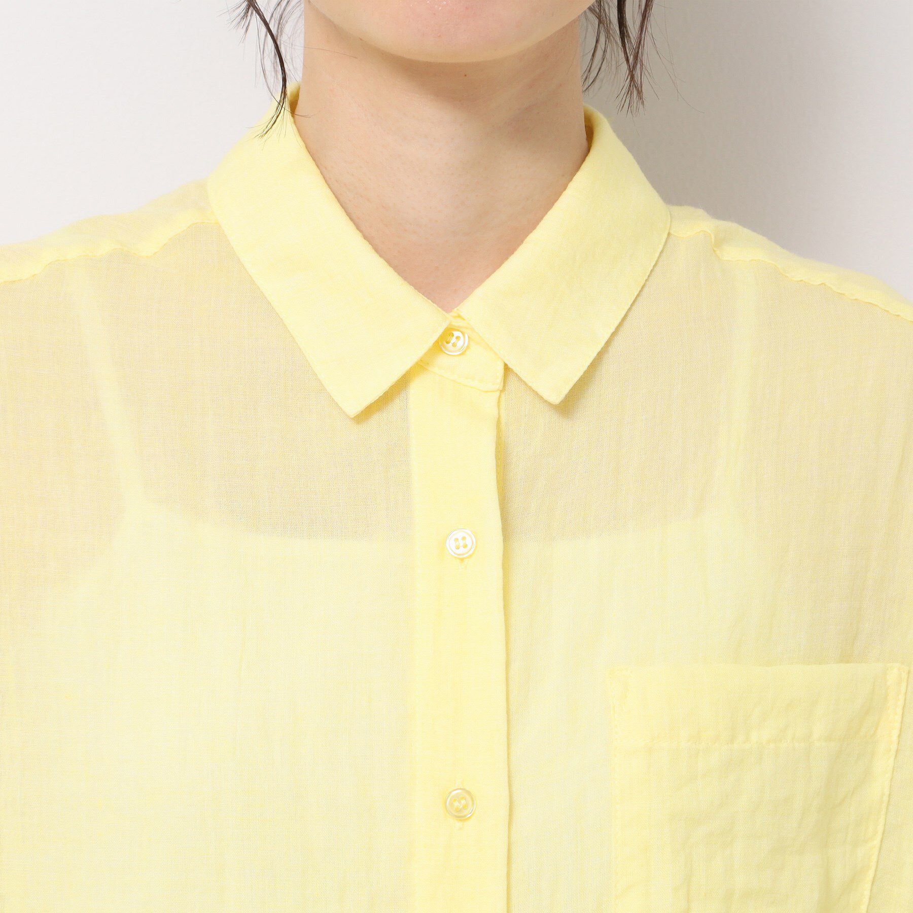 Dessin「【洗える】シアーシャンブレーシャツ」|シャツ・ブラウス|