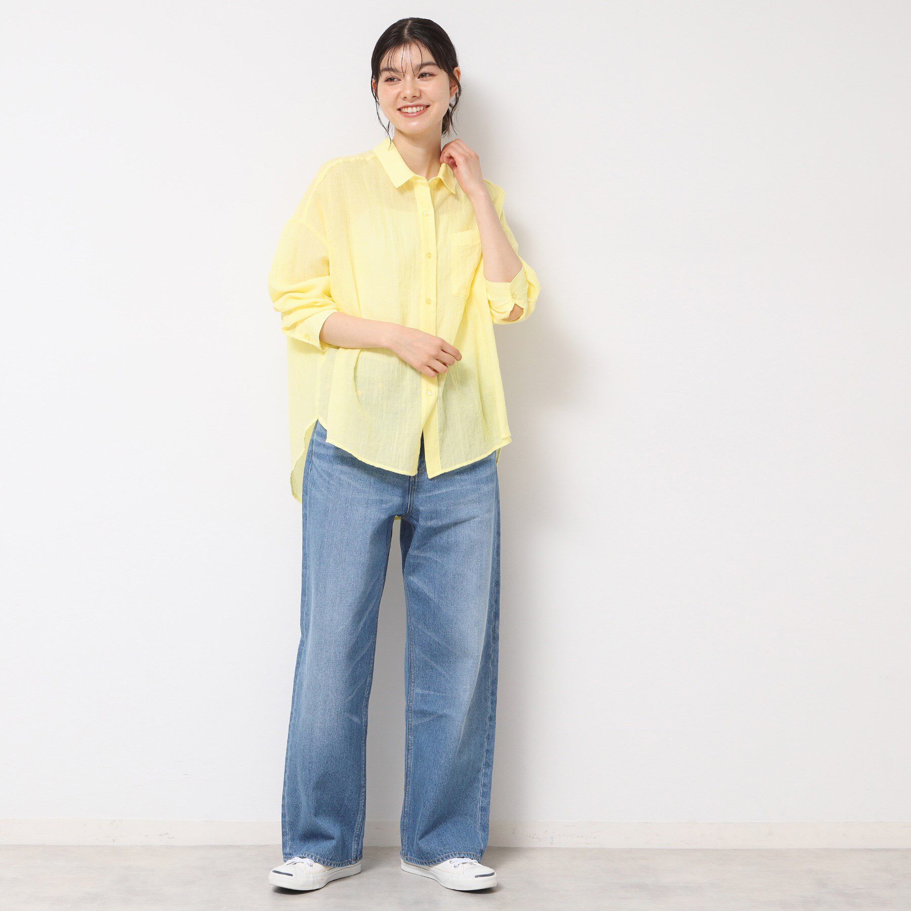 Dessin「【洗える】シアーシャンブレーシャツ」|シャツ・ブラウス|