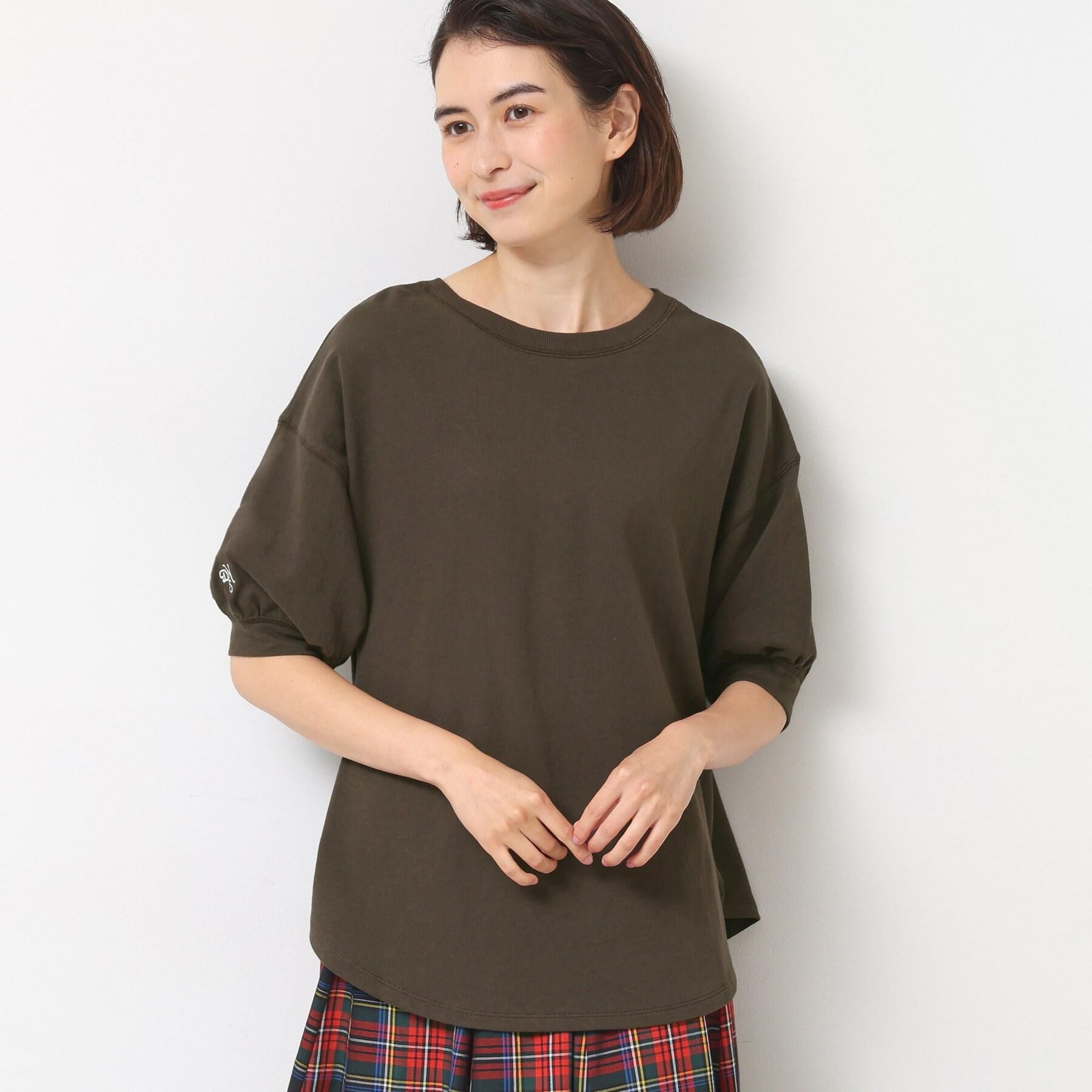 Dessin「【360度可愛い/前後2WAY/洗える】ライトコットンヘンリーカットソー」|Tシャツ・カットソー|