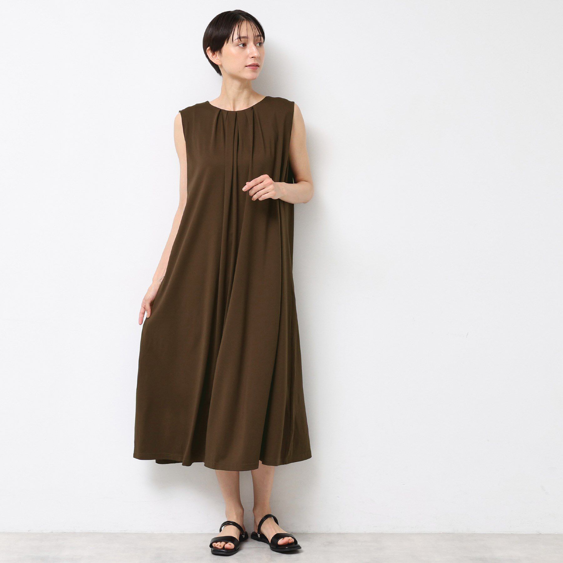 Dessin「【接触冷感】スムースポンチワンピース」|ワンピース|