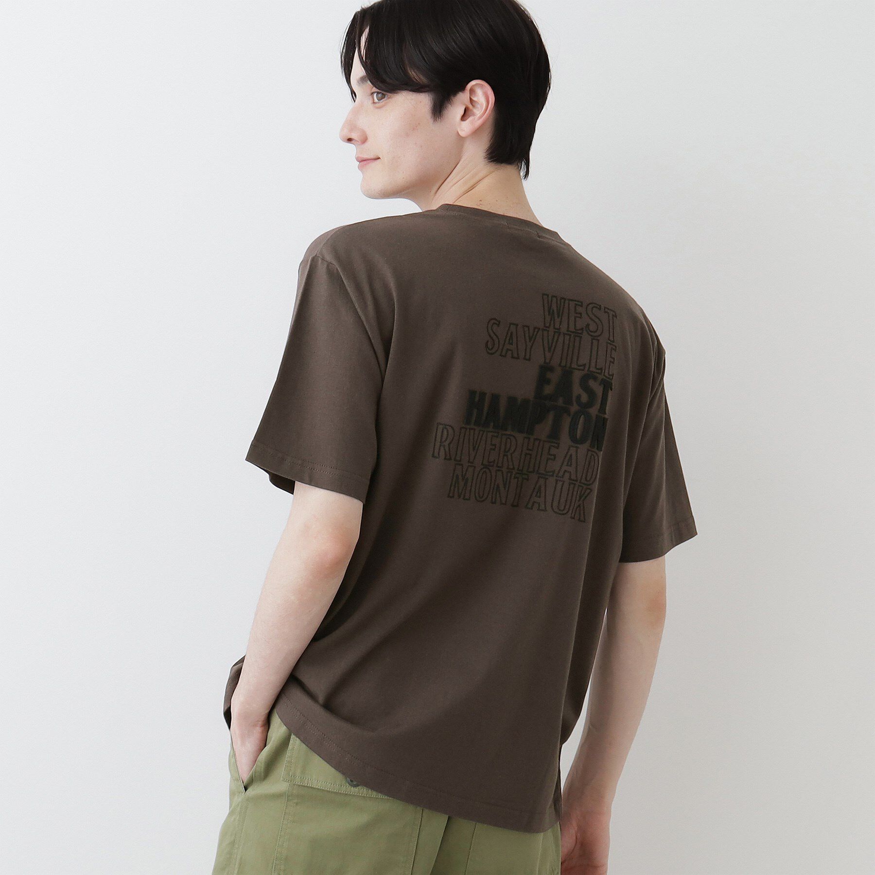 Dessin「【洗える】オーガニックコットンロゴ入り半袖Tシャツ」|Tシャツ・カットソー|