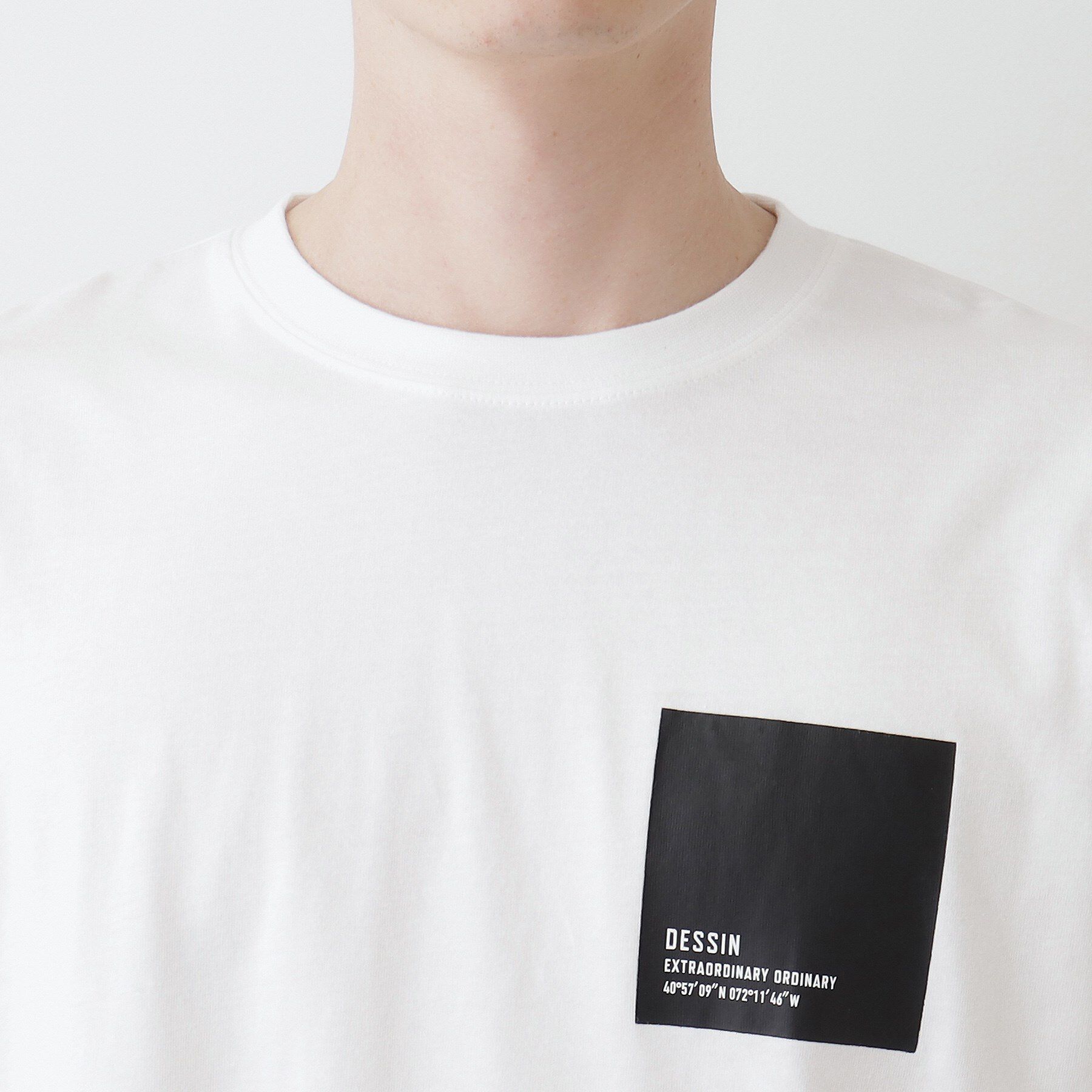 Dessin「【洗える】オーガニックコットンロゴ入り半袖Tシャツ」|Tシャツ・カットソー|