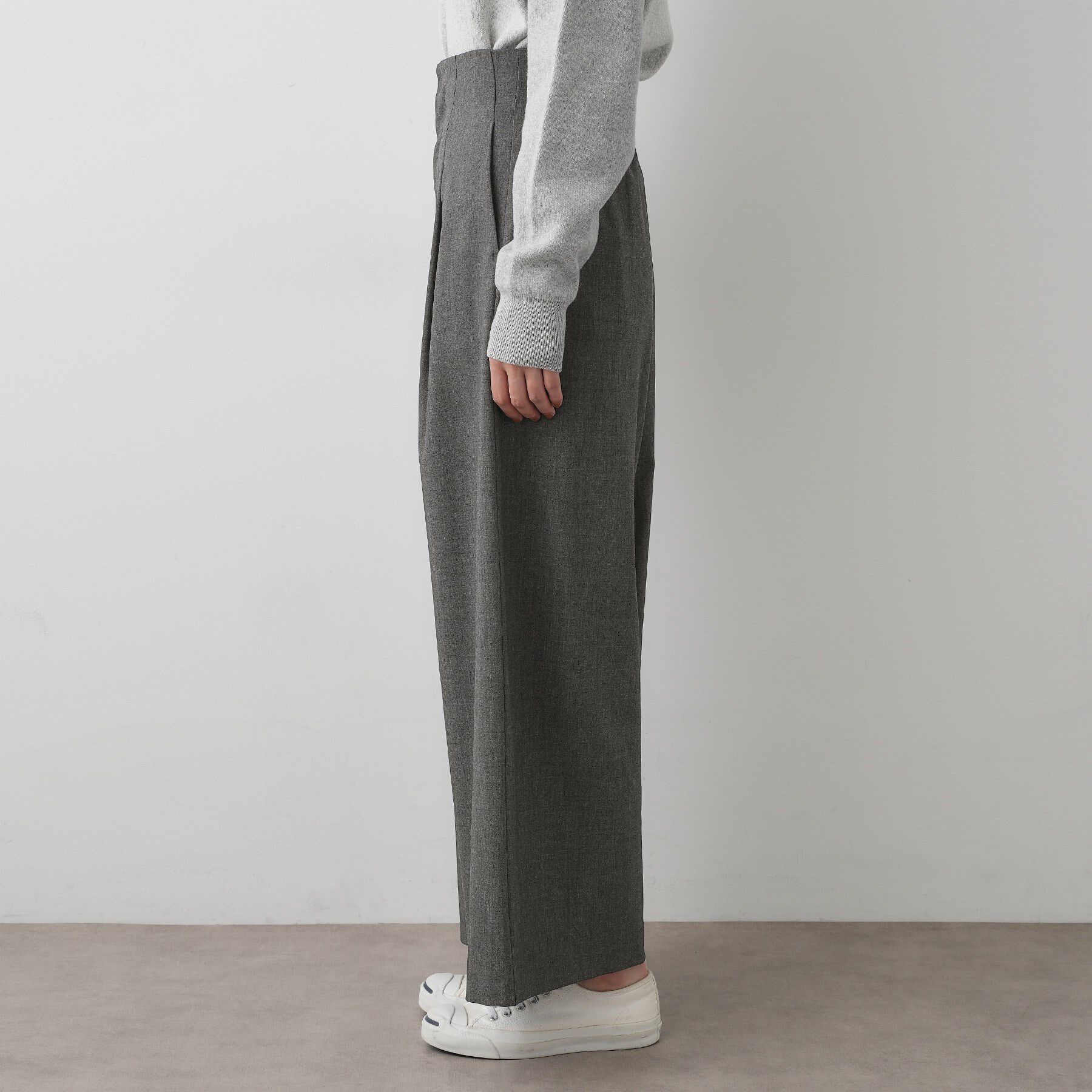 Dessin「【セットアップ可・洗える】ハイウエストタックパンツ」|その他|