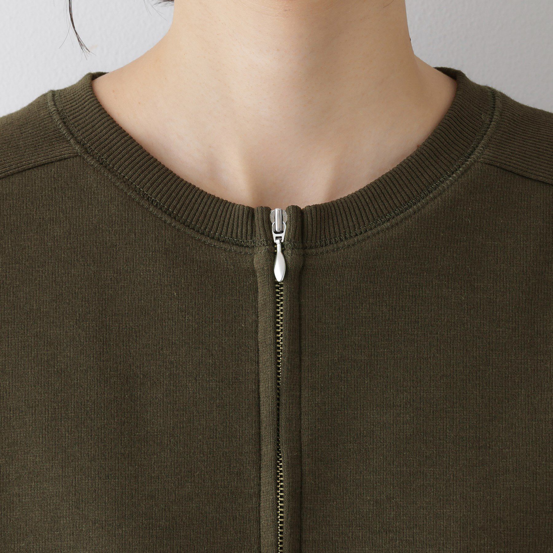 Dessin「【洗える】フロントジップカーディガン」|カーディガン|