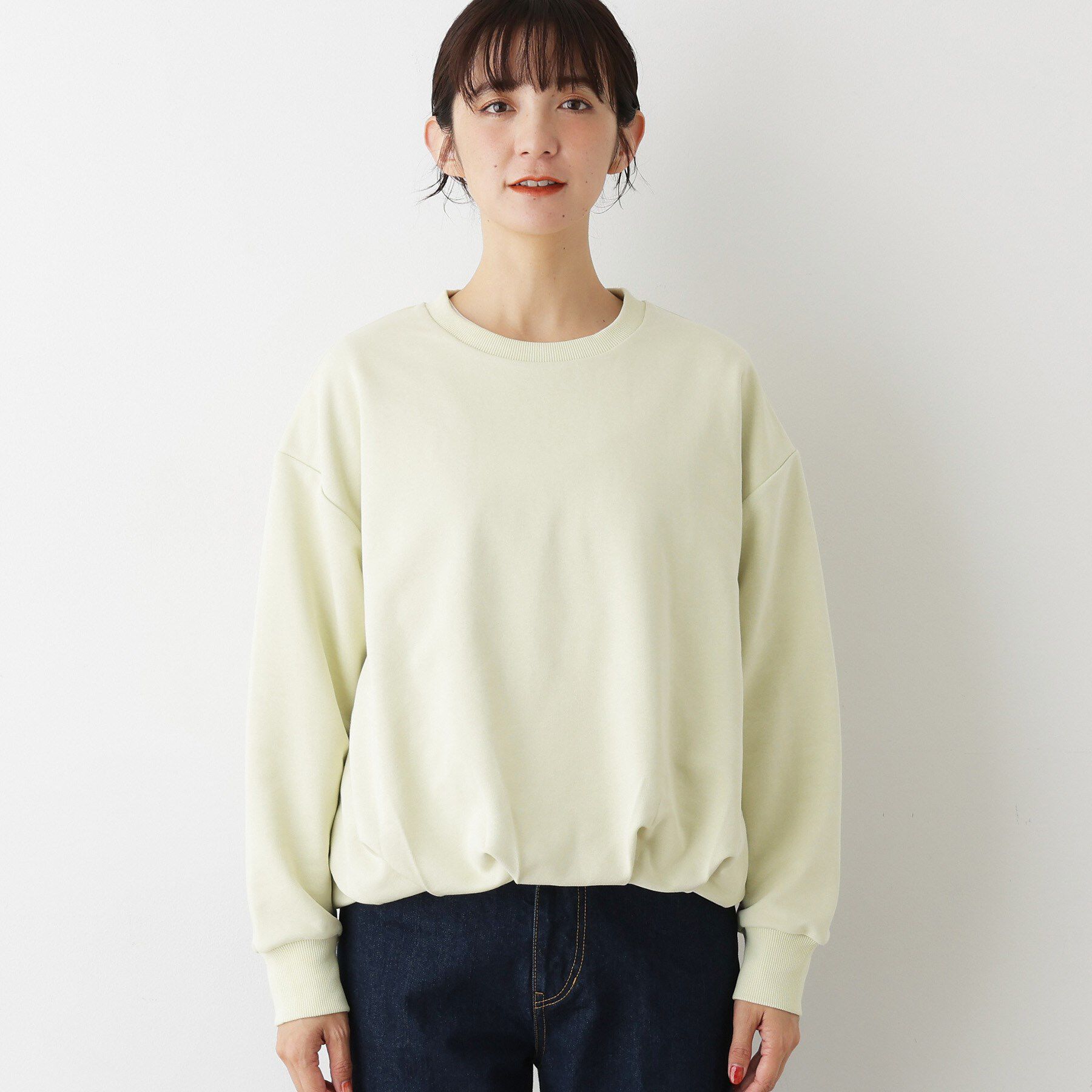 Dessin「【洗える】バルーンシルエットミニ裏毛プルオーバー」|Tシャツ・カットソー|