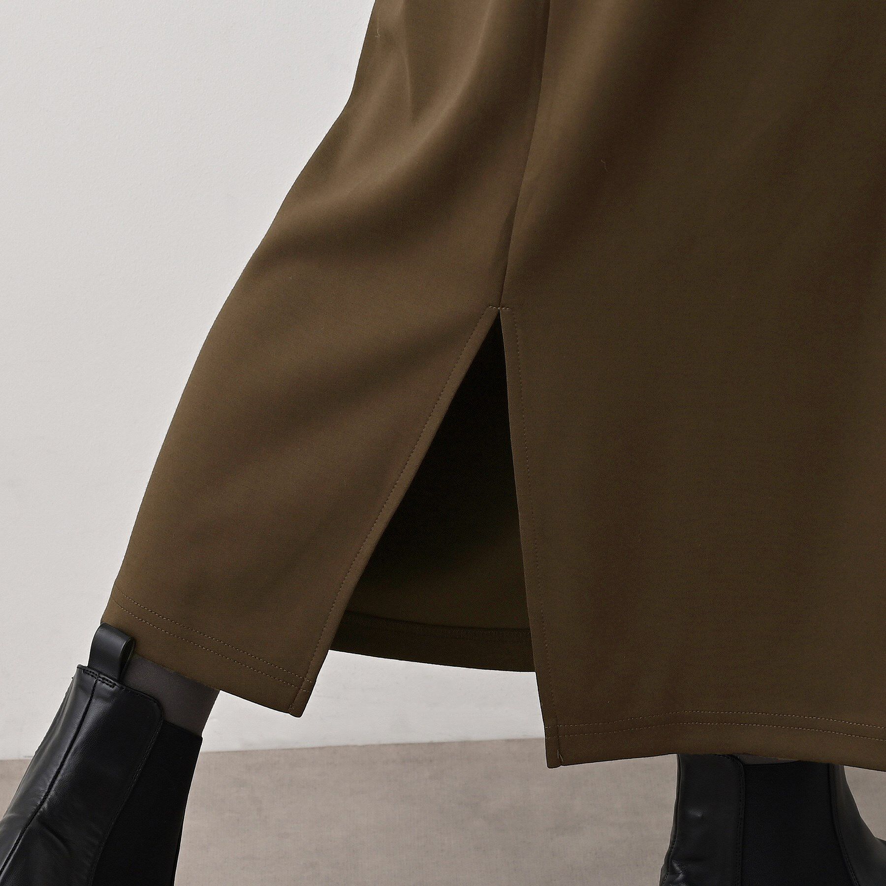 Dessin「【セットアップ可/洗える】切り替えデザインサイドリブスカート」|スカート|