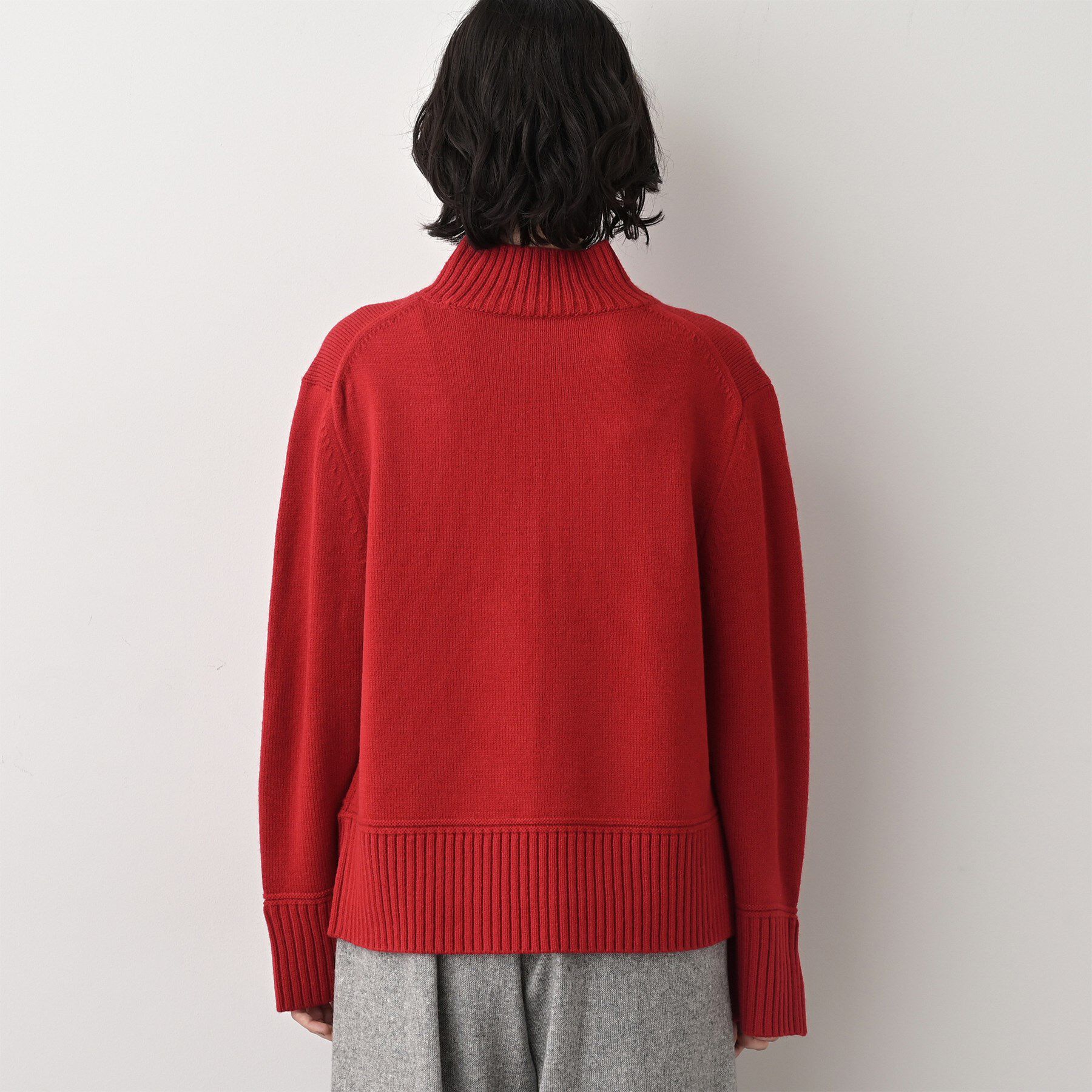 Dessin「【洗える】センタータックラインハイネックニット」|ニット・セーター|