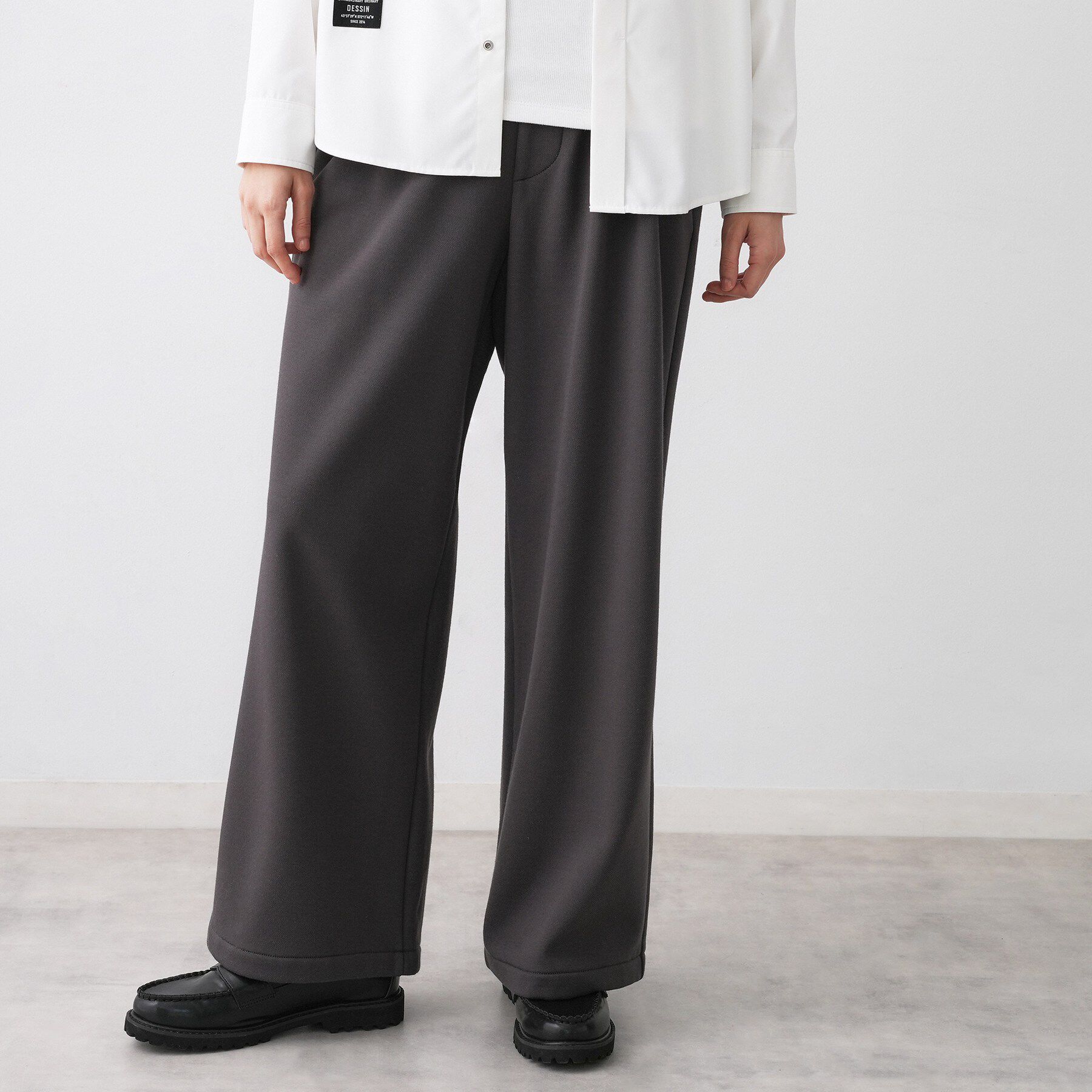 Dessin「【ユニセックス/洗える】スウェットライクワイドパンツ」|その他|