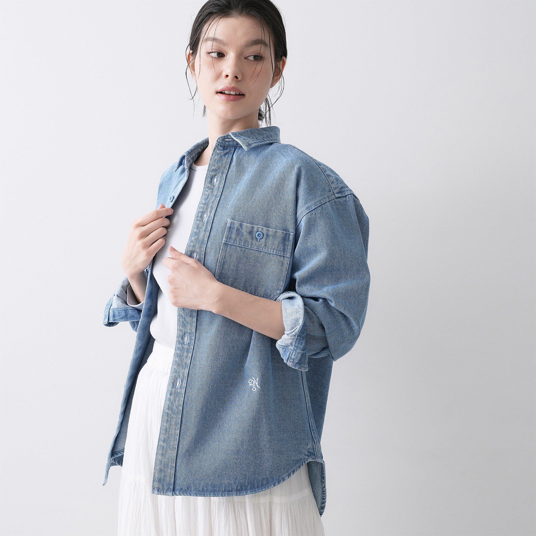 Dessin「【ユニセックス/洗える】10OZデニムシャツ」|シャツ・ブラウス|