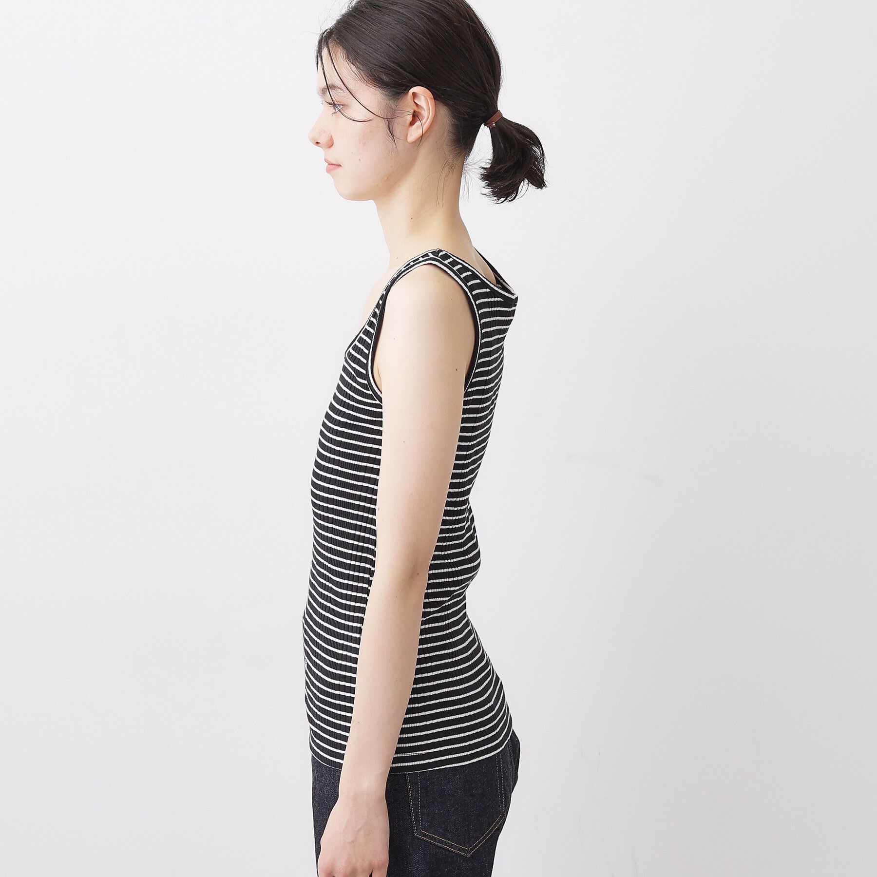 Dessin「【洗える】スクエアネックリブタンクトップ」|キャミソール|