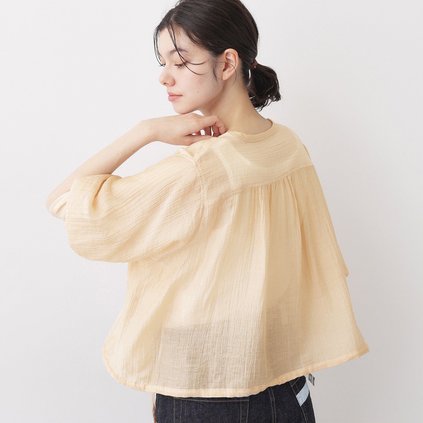 Dessin「【洗える】シアードロストブラウス」|シャツ・ブラウス|