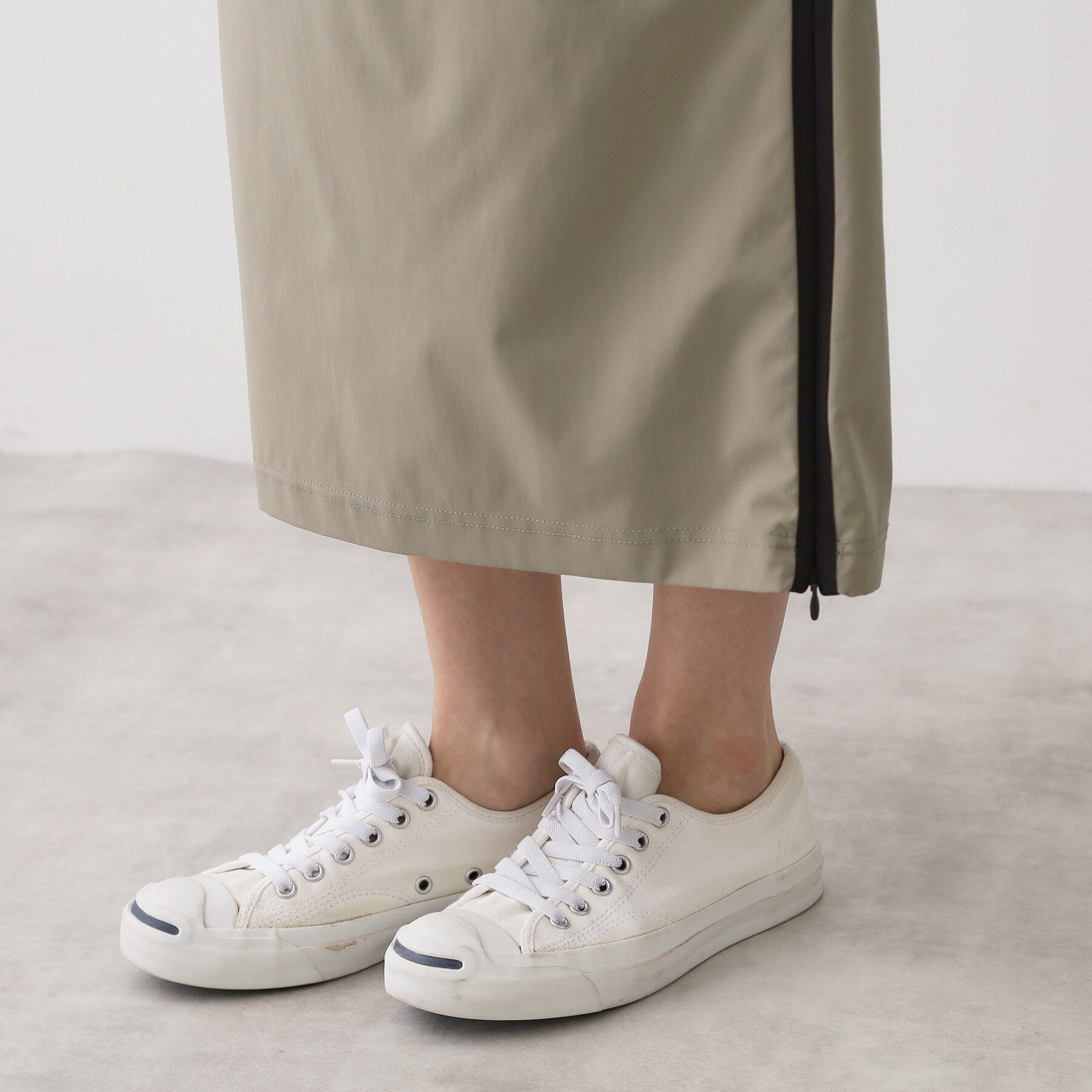 Dessin「【撥水/ウエストゴム】ストレッチIラインスカート」|スカート|