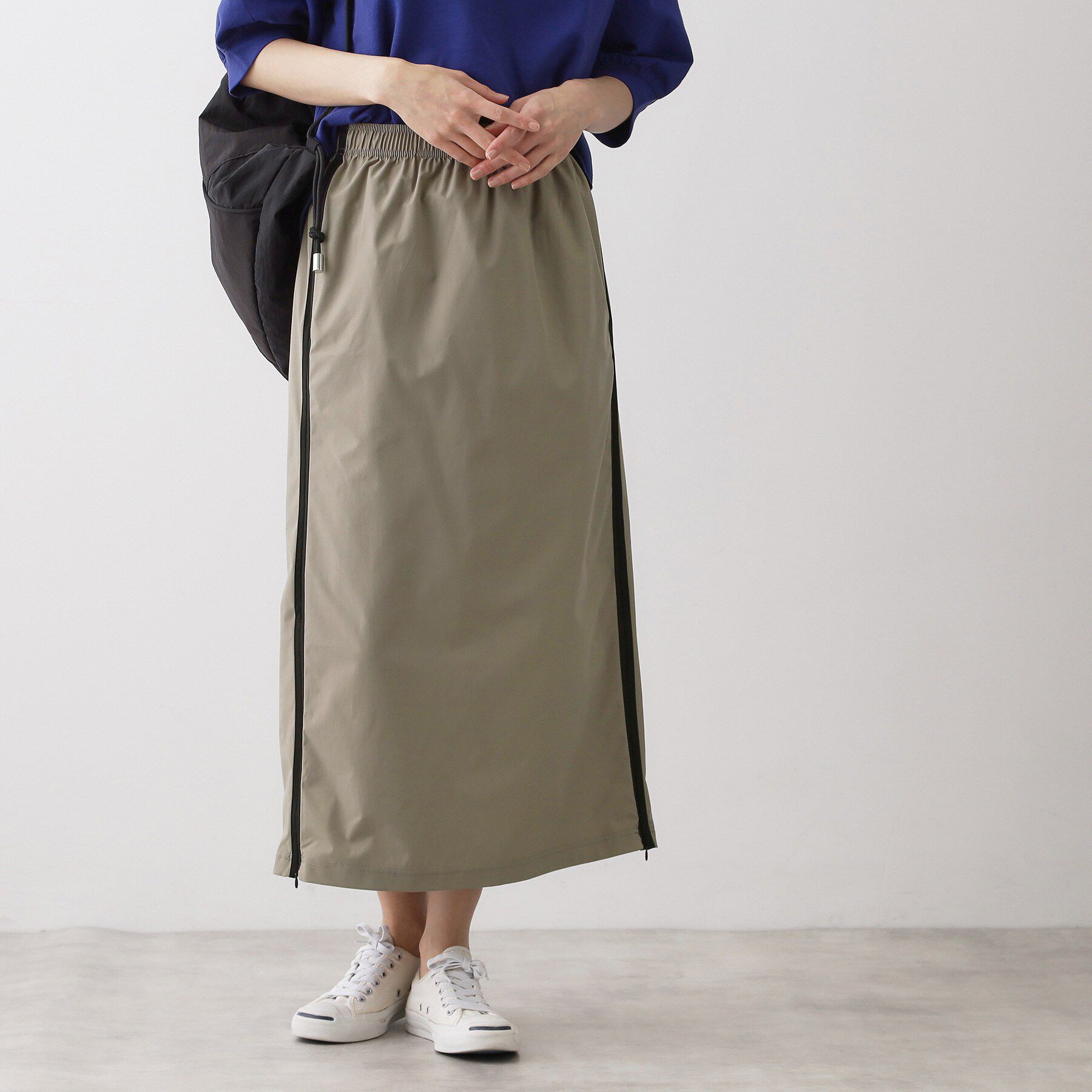 Dessin「【撥水/ウエストゴム】ストレッチIラインスカート」|スカート|トープ(554)