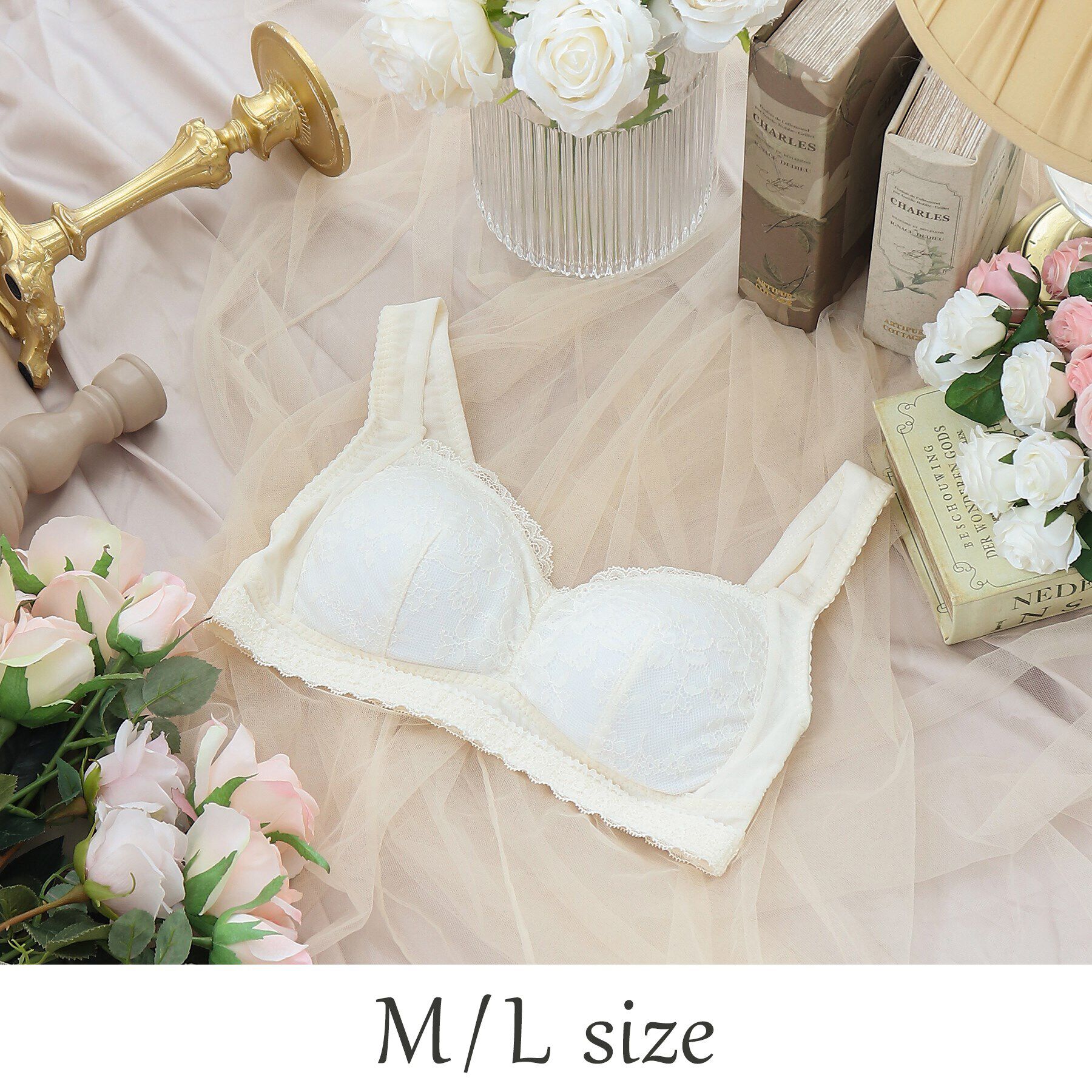 Risa Magli「◆マリカ おやすみブラ」|インナー|アイボリー(004)