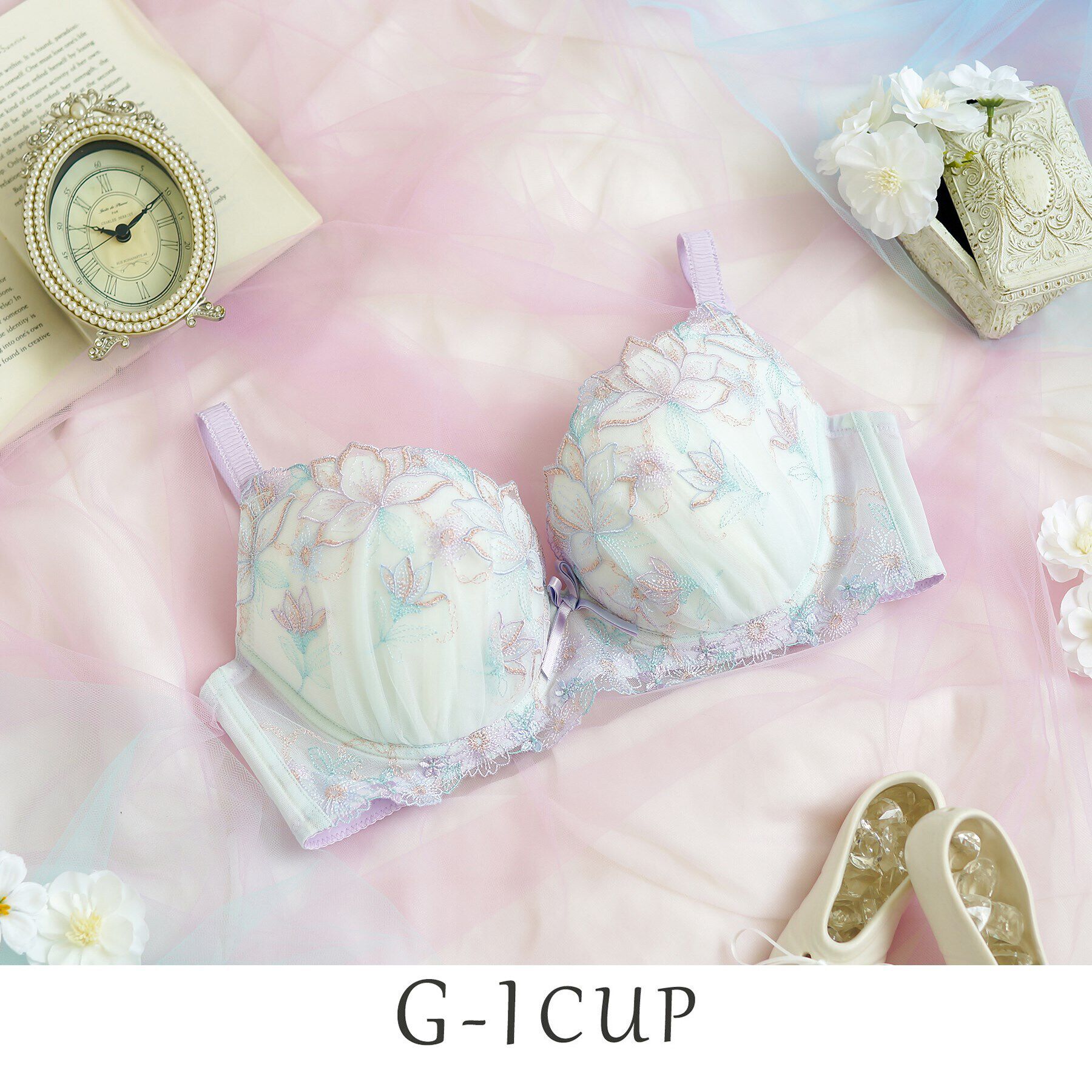 Risa Magli「ウラリー ブラジャー」|インナー|ブルー(092)