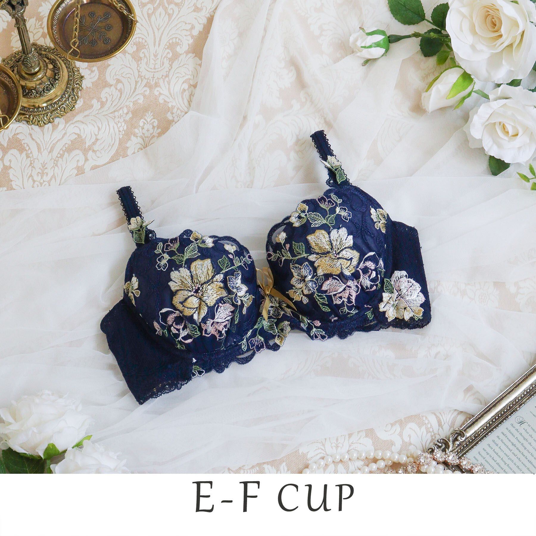 Risa Magli「エリオット ブラジャー（E-F）＜D Make Type＞」|インナー|ネイビー(094)