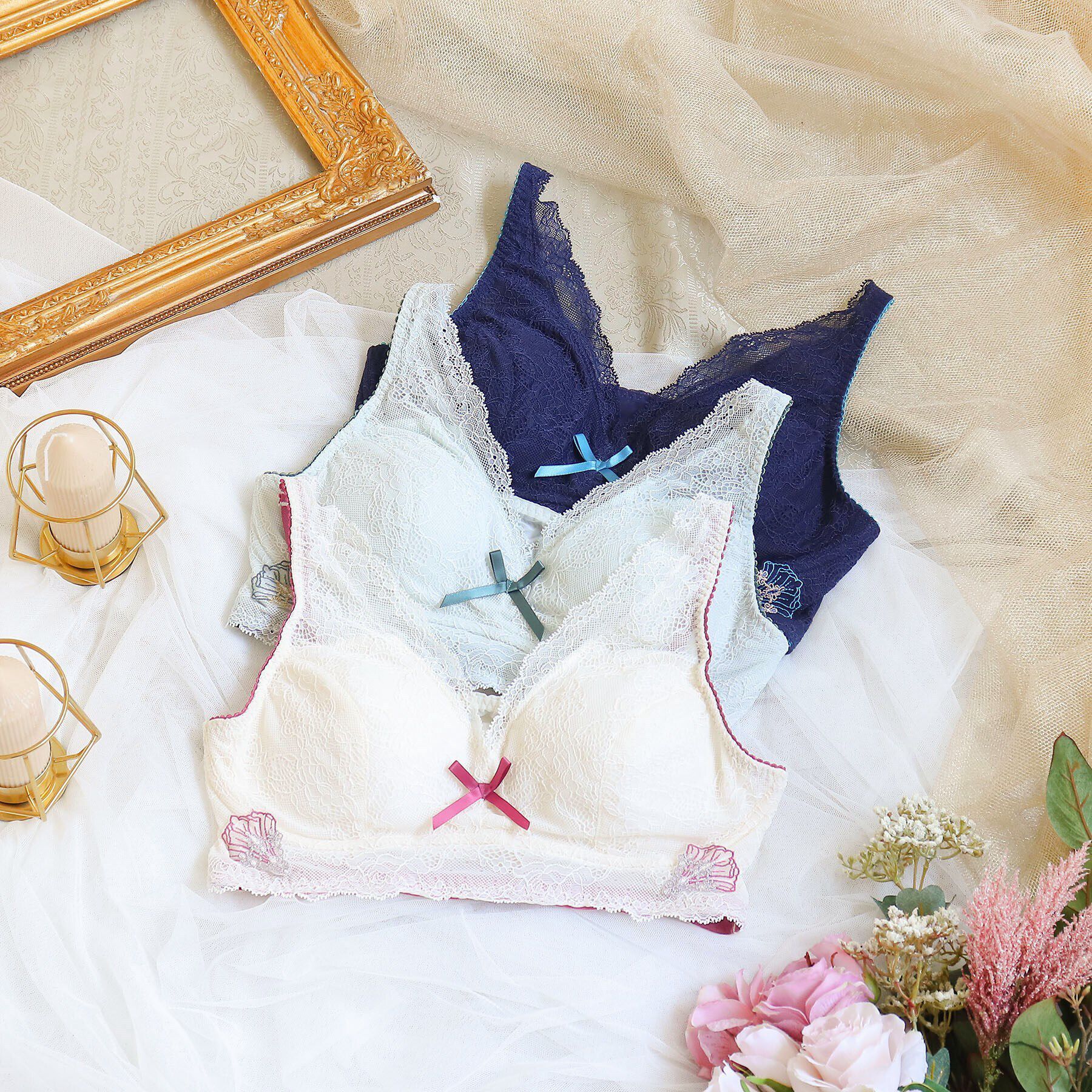 Risa Magli「シェール おやすみブラ（M-L）」|インナー|