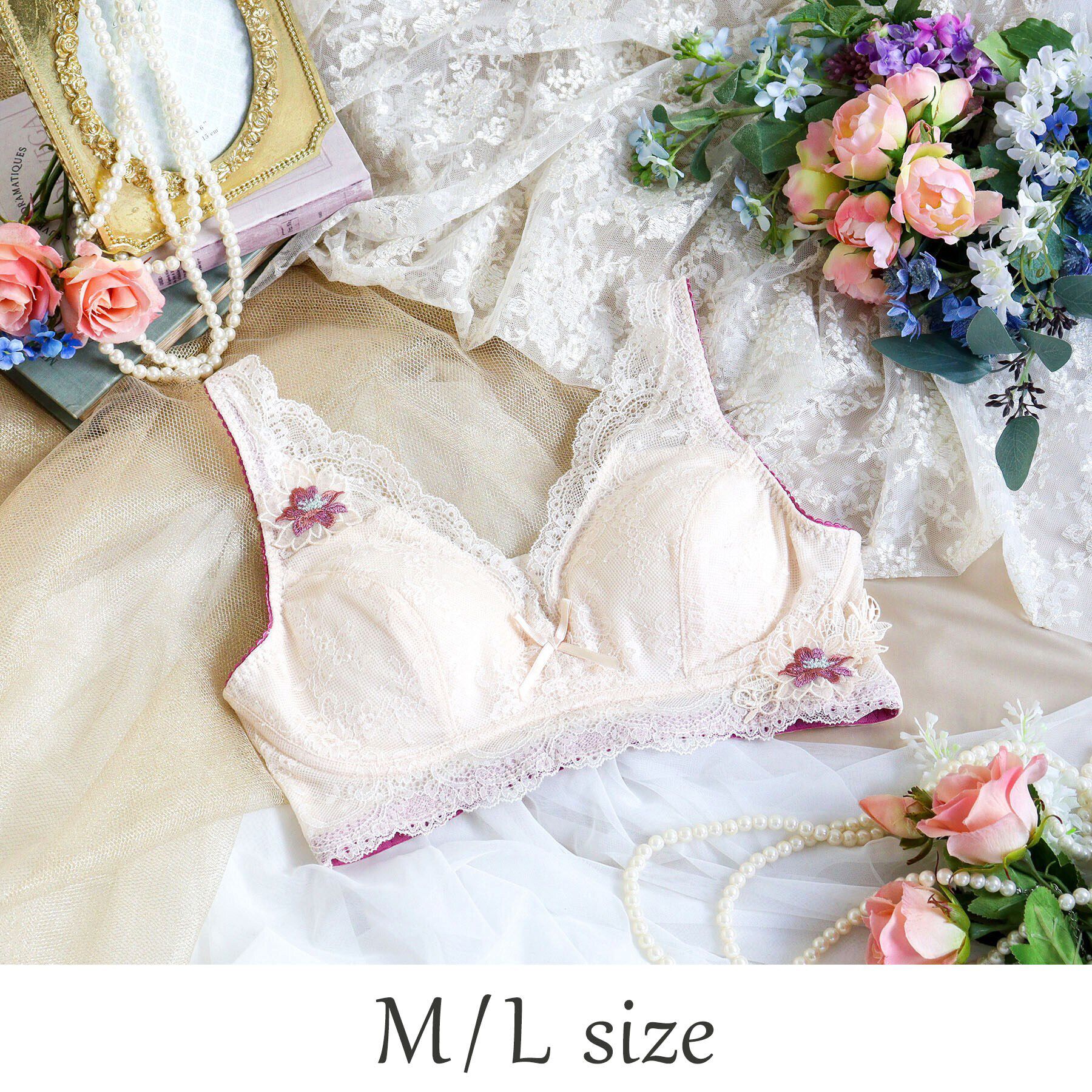 Risa Magli「アイリィー おやすみブラ（M-L）」|インナー|クリーム(054)