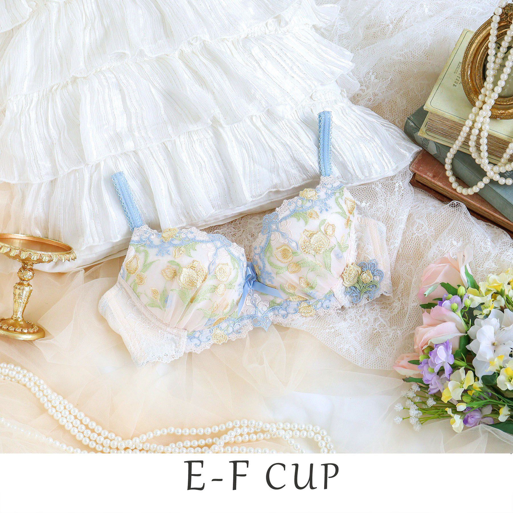 Risa Magli「ラリッサ ブラジャー（E-F）＜N Make Type＞」|インナー|ブルー(092)