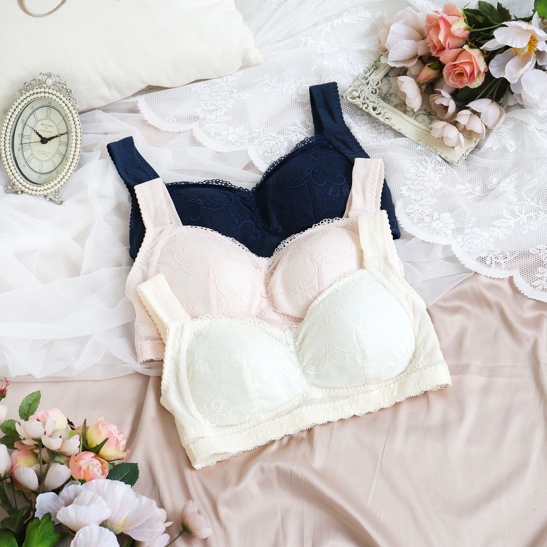 Risa Magli「フェリーチェ おやすみブラ （M-L）」|インナー|