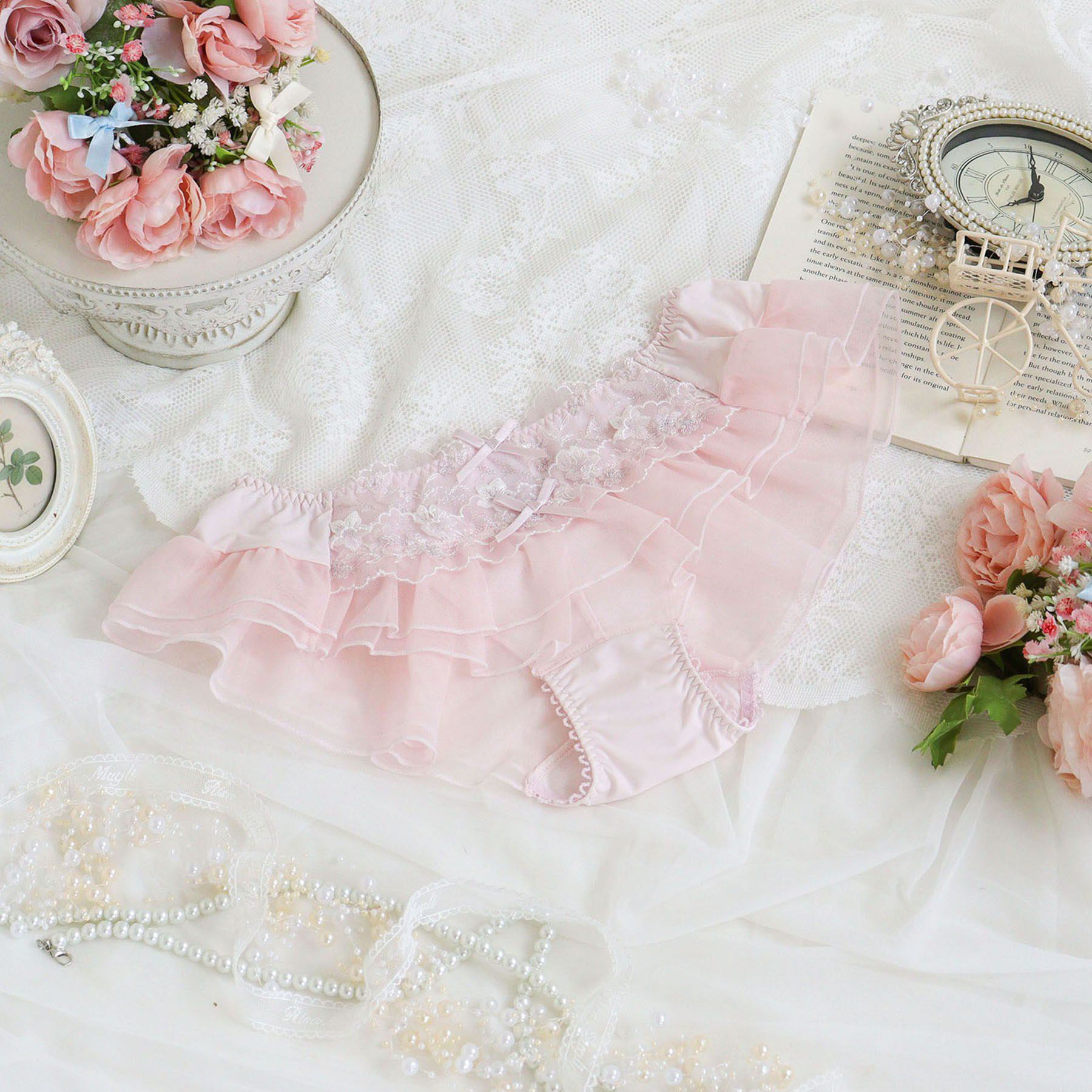 Risa Magli「フリート フレアショーツ」|インナー|ピンク(071)