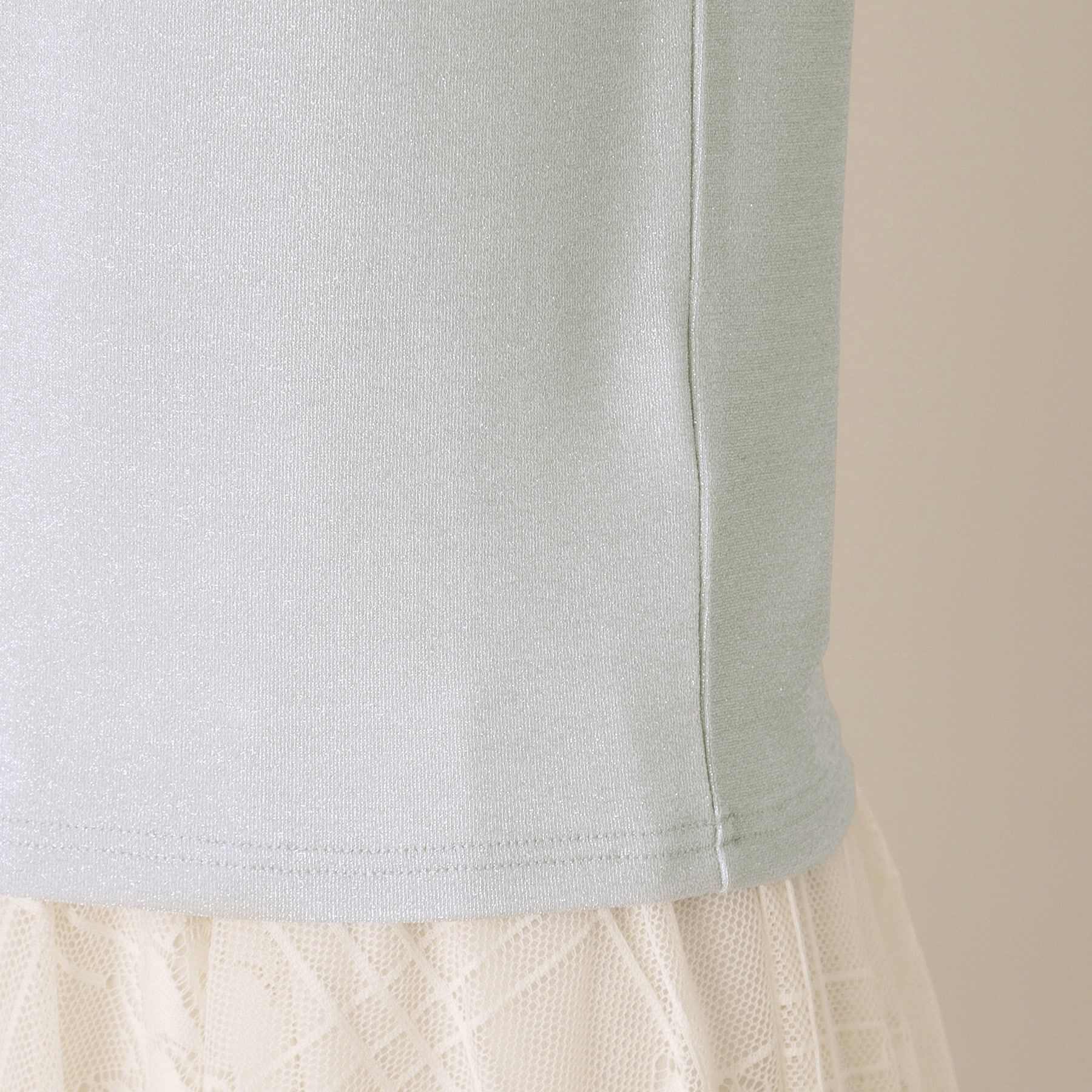 ITS&rsquo;DEMO「【手洗い可】袖シアーラメインナー」|Tシャツ・カットソー|