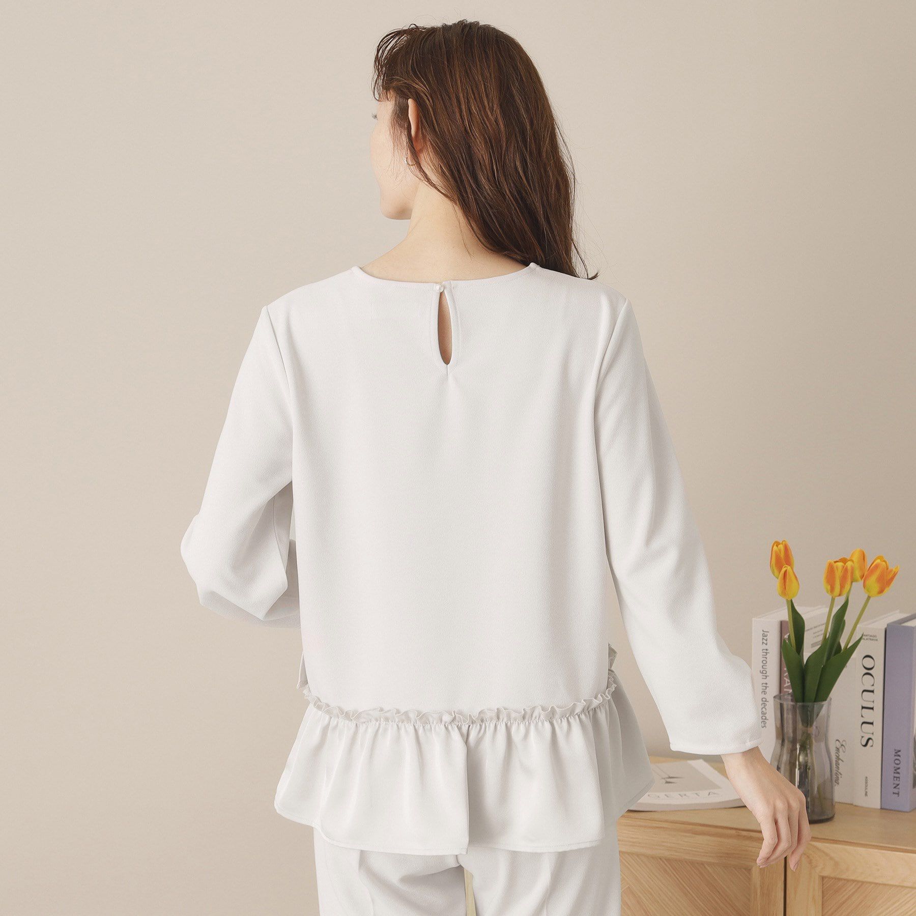 ITS&rsquo;DEMO「【通勤／手洗い可】カットジョーゼットブラウス」|シャツ・ブラウス|