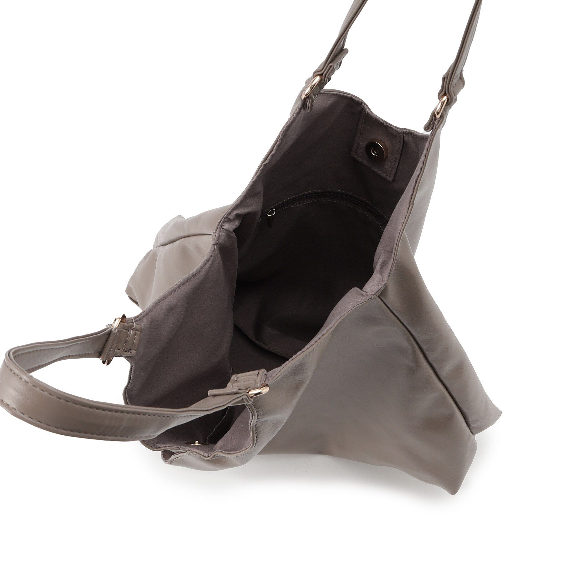 ITS&rsquo;DEMO「【A4対応】合皮Vカットトート」|トートバッグ|