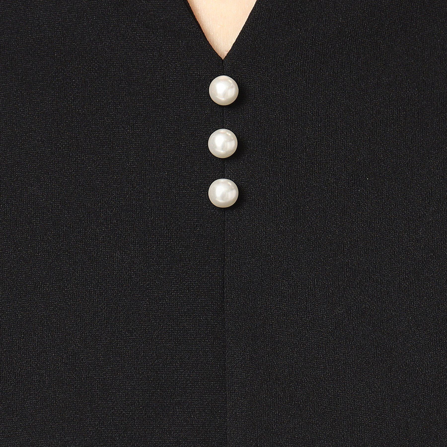 ITS&rsquo;DEMO「【通勤／手洗い可】カットジョーゼットキーネックプルオーバー」|シャツ・ブラウス|