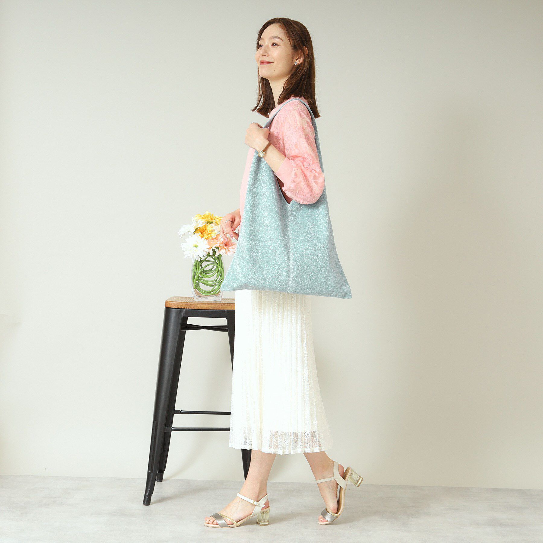 ITS&rsquo;DEMO「【A4対応】ラメトート」|トートバッグ|