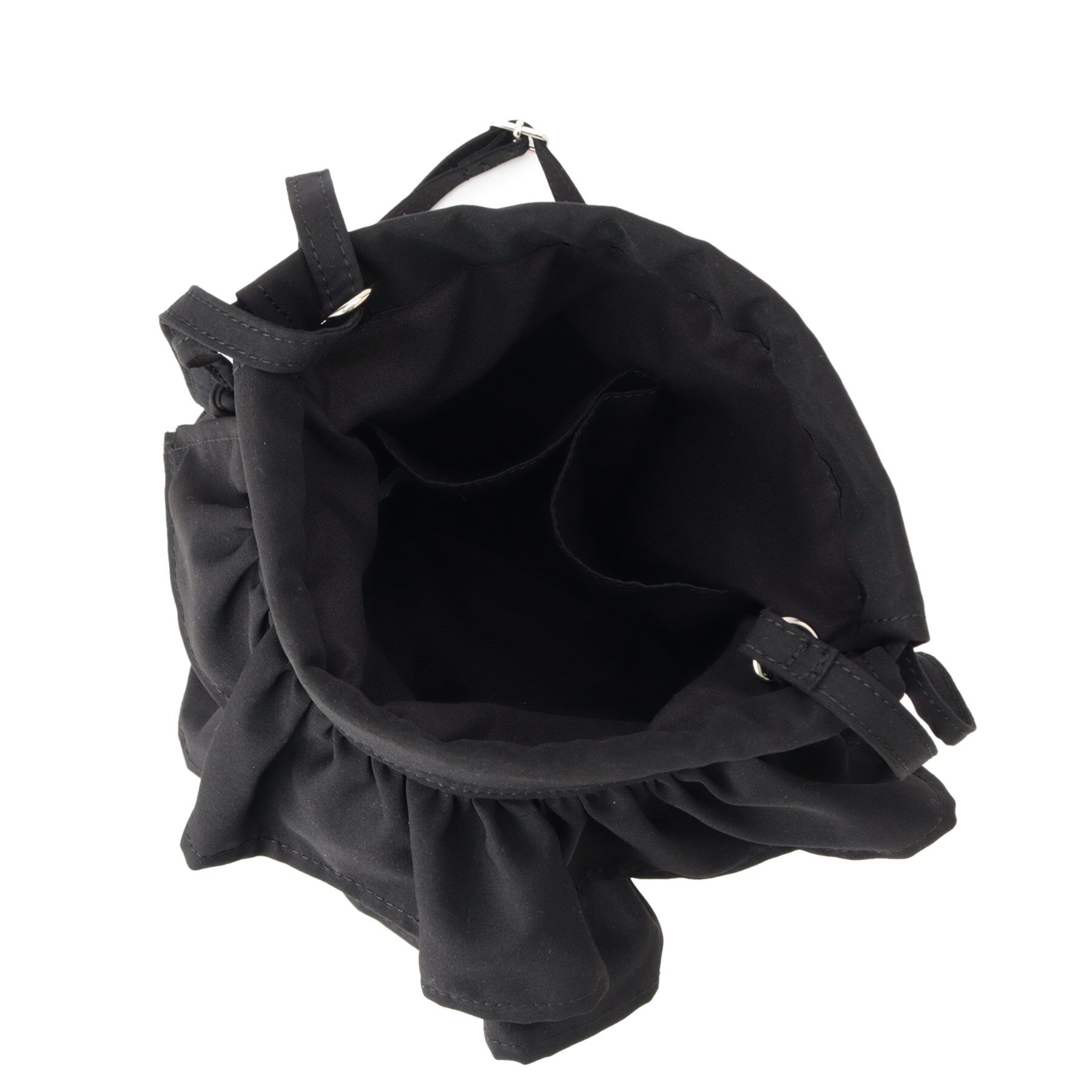 ITS&rsquo;DEMO「雑材フリルコンビ巾着ショルダー」|ショルダー・メッセンジャー|