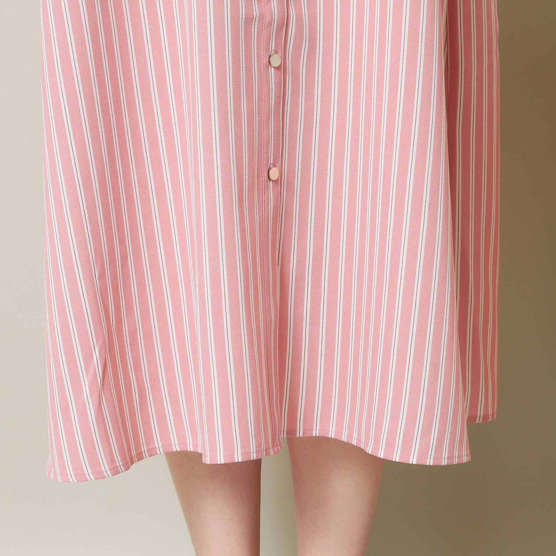 ITS&rsquo;DEMO「【UVケア／吸水速乾／洗濯機OK／冷感】麻調合繊前開きワンピース＜ラク服シリーズ＞」|ワンピース|