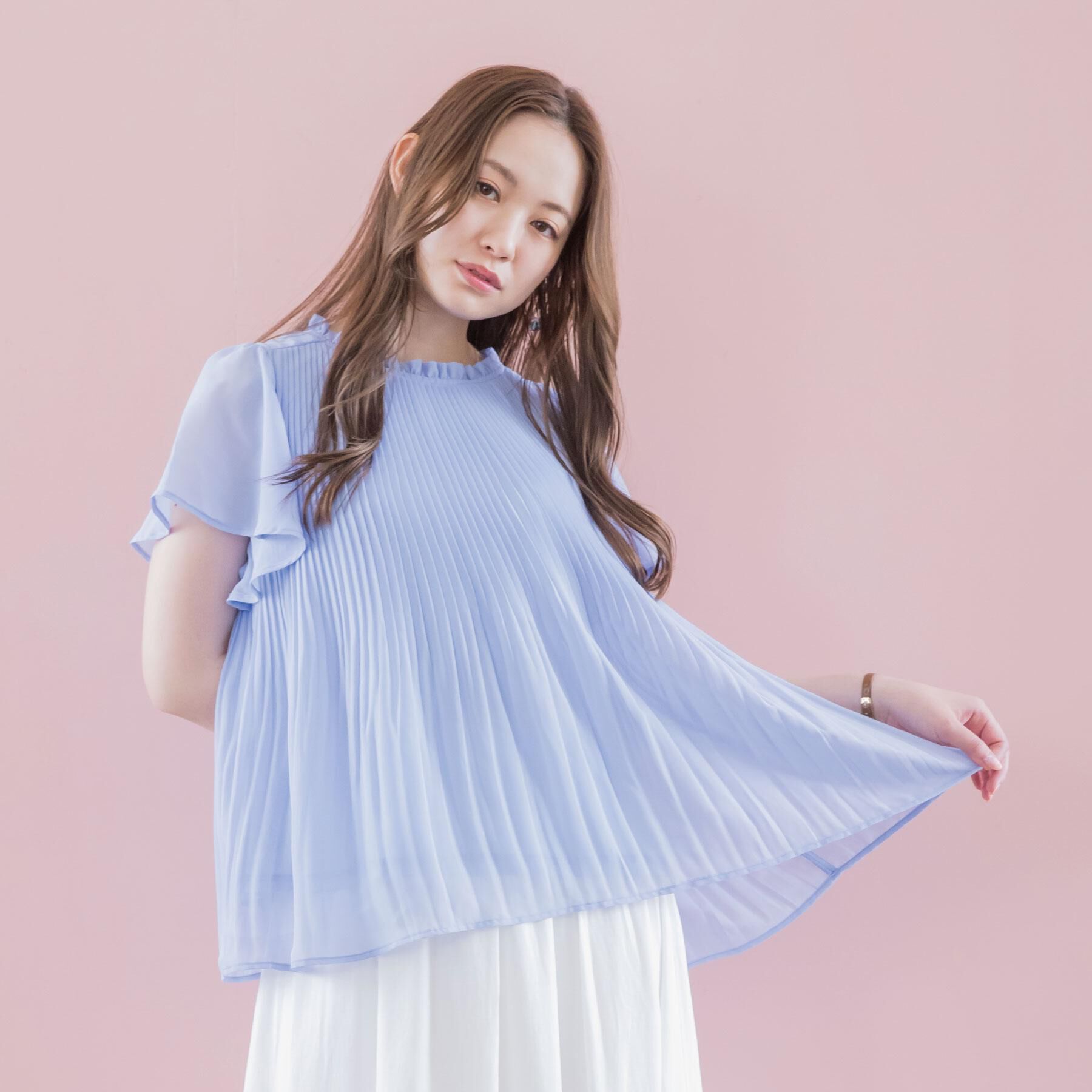 ITS&rsquo;DEMO「【手洗い可】プリーツブラウス」|シャツ・ブラウス|